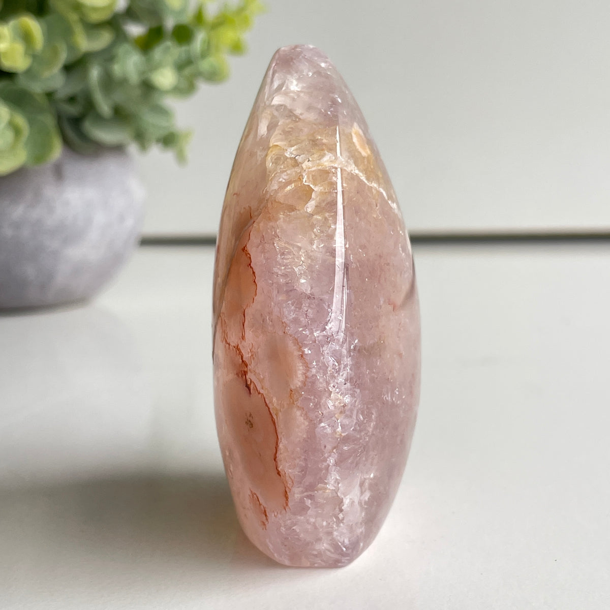 Flower Agate Flame 7.6cm