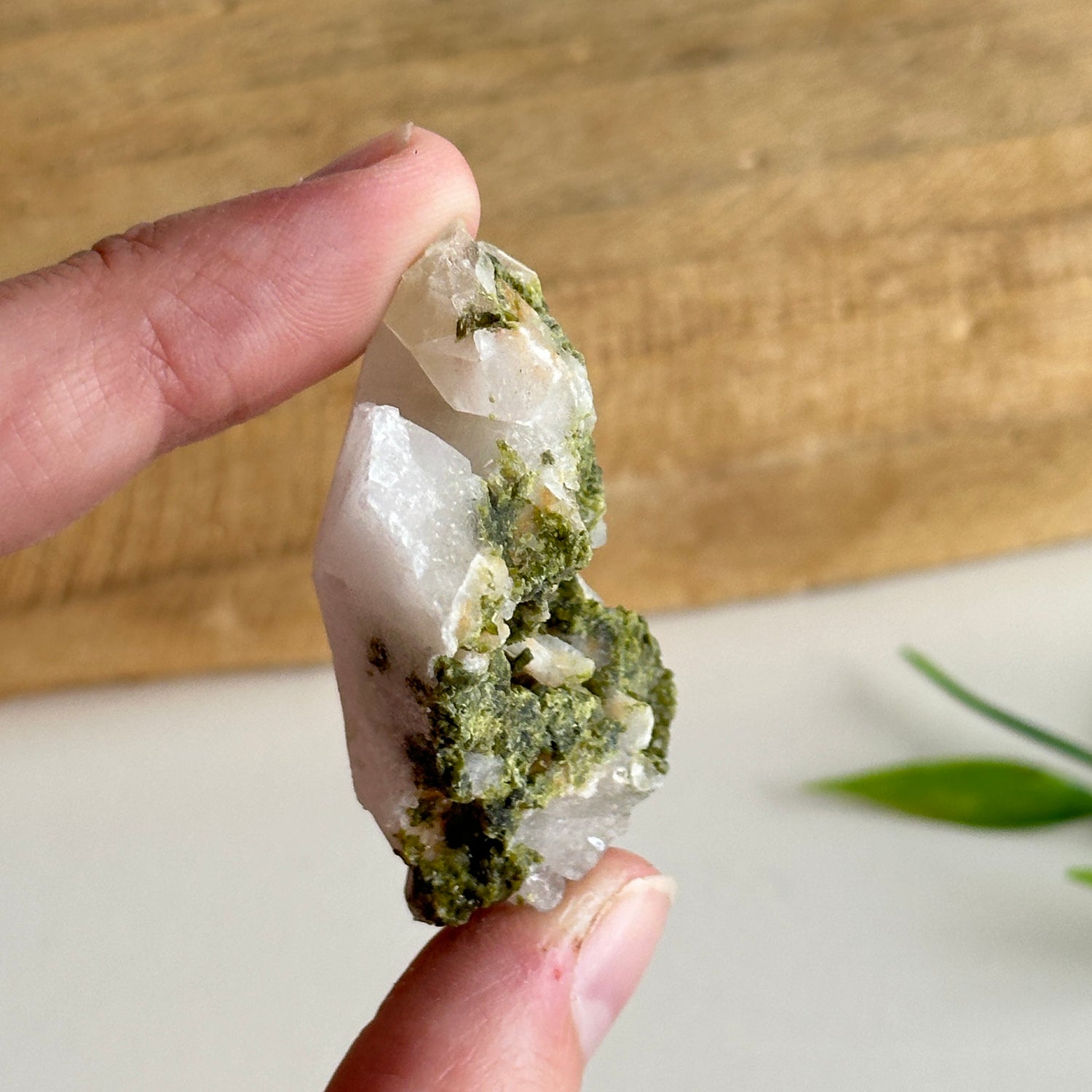 Epidote & Quartz Cluster 26g
