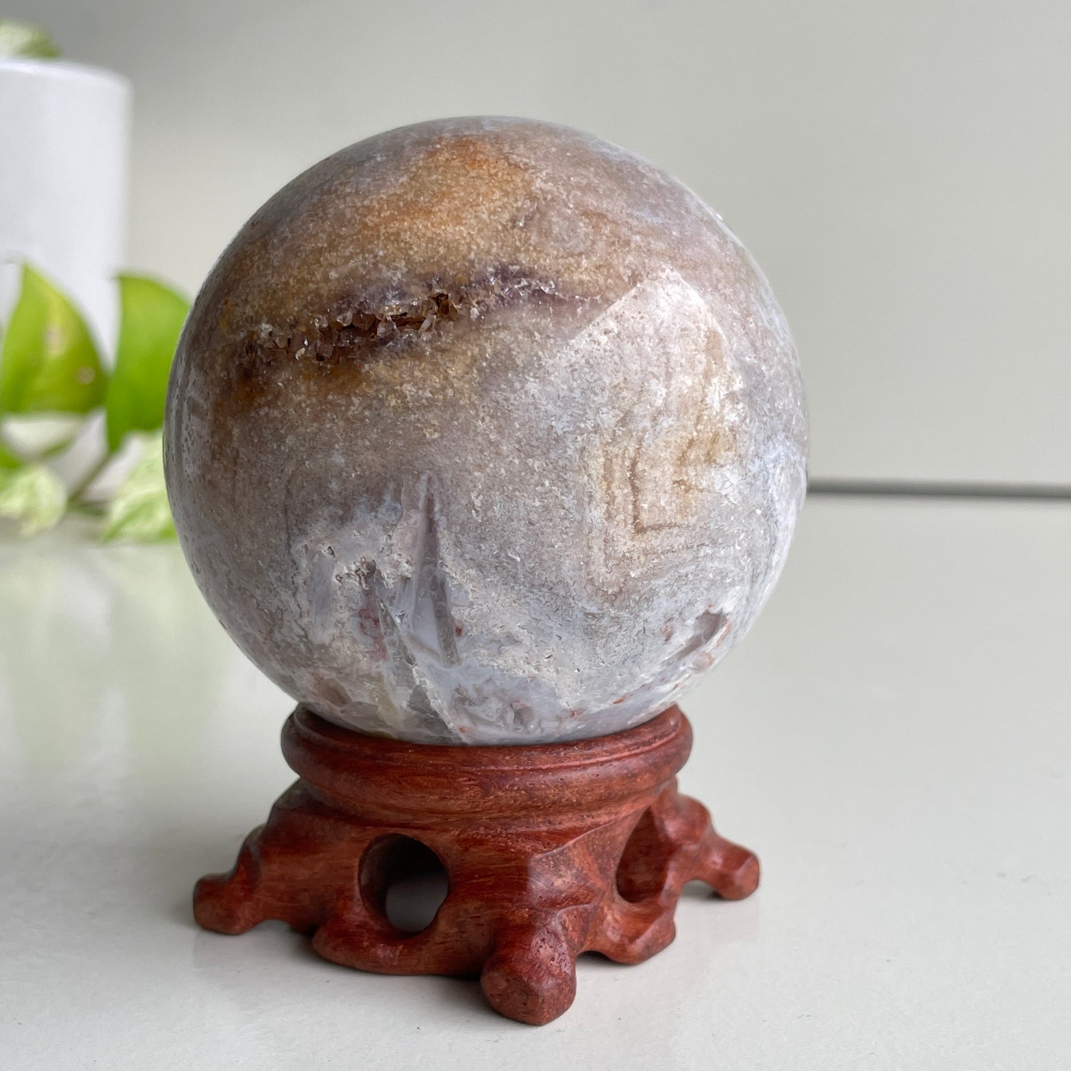 Pink Amethyst Sphere 7.4cm