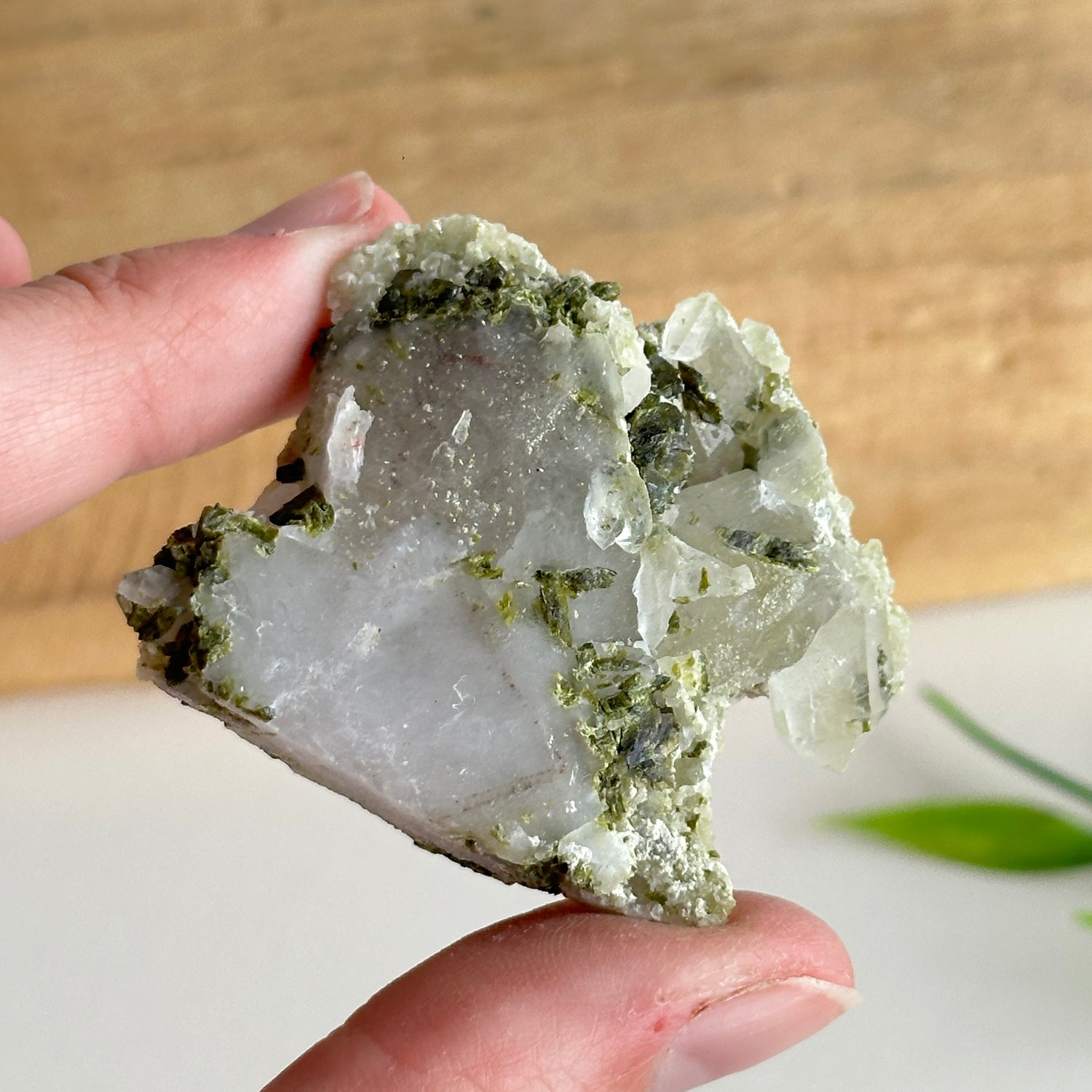 Epidote & Quartz Cluster 32g