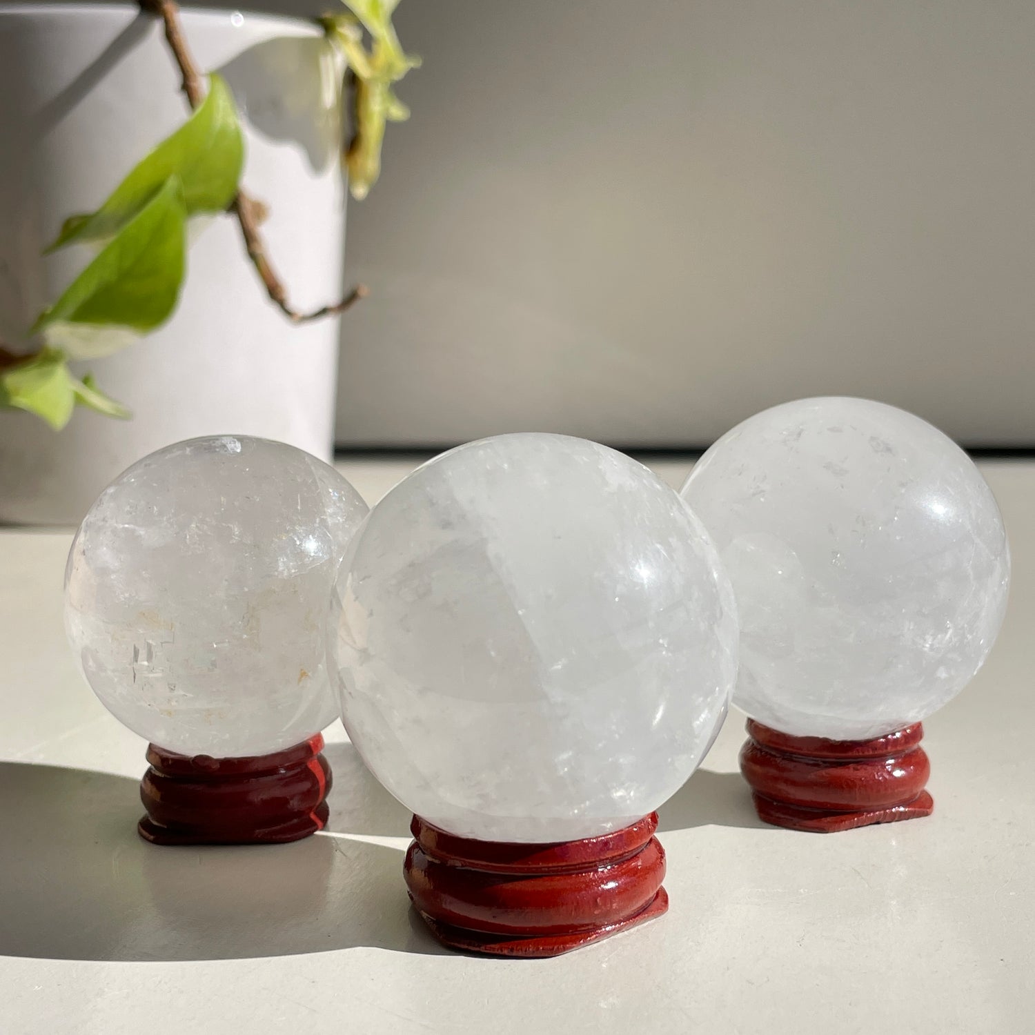 White Calcite Sphere 4cm - 4.5cm