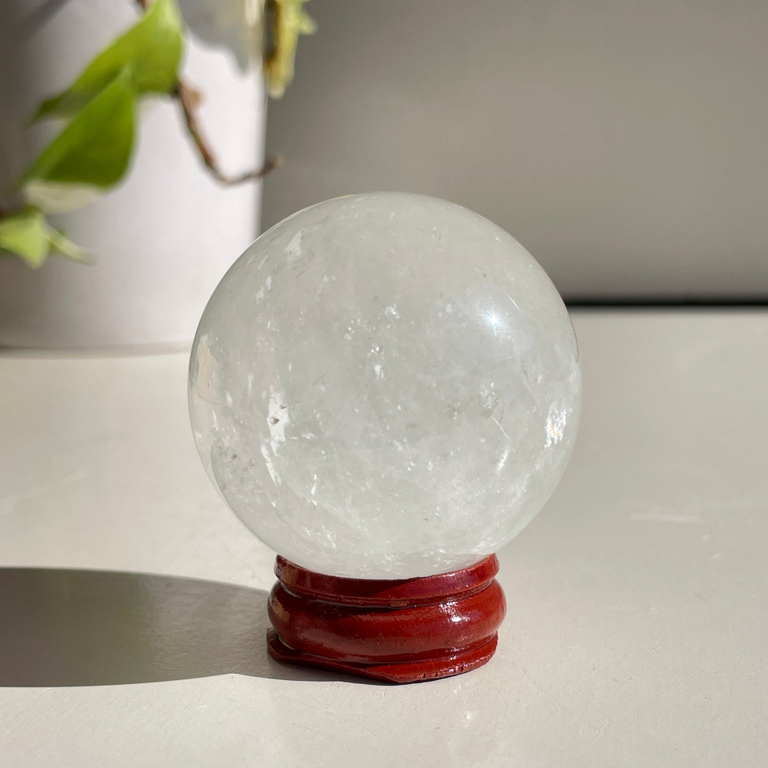 White Calcite Sphere 4.8cm