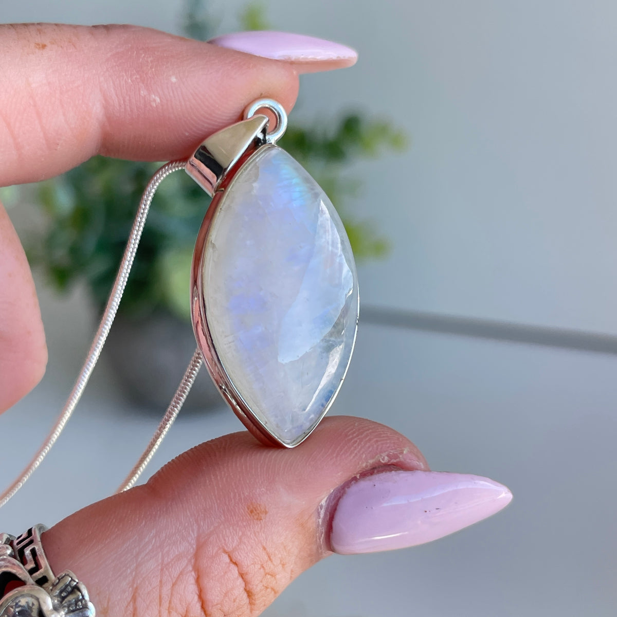 Moonstone Marquise Pendant