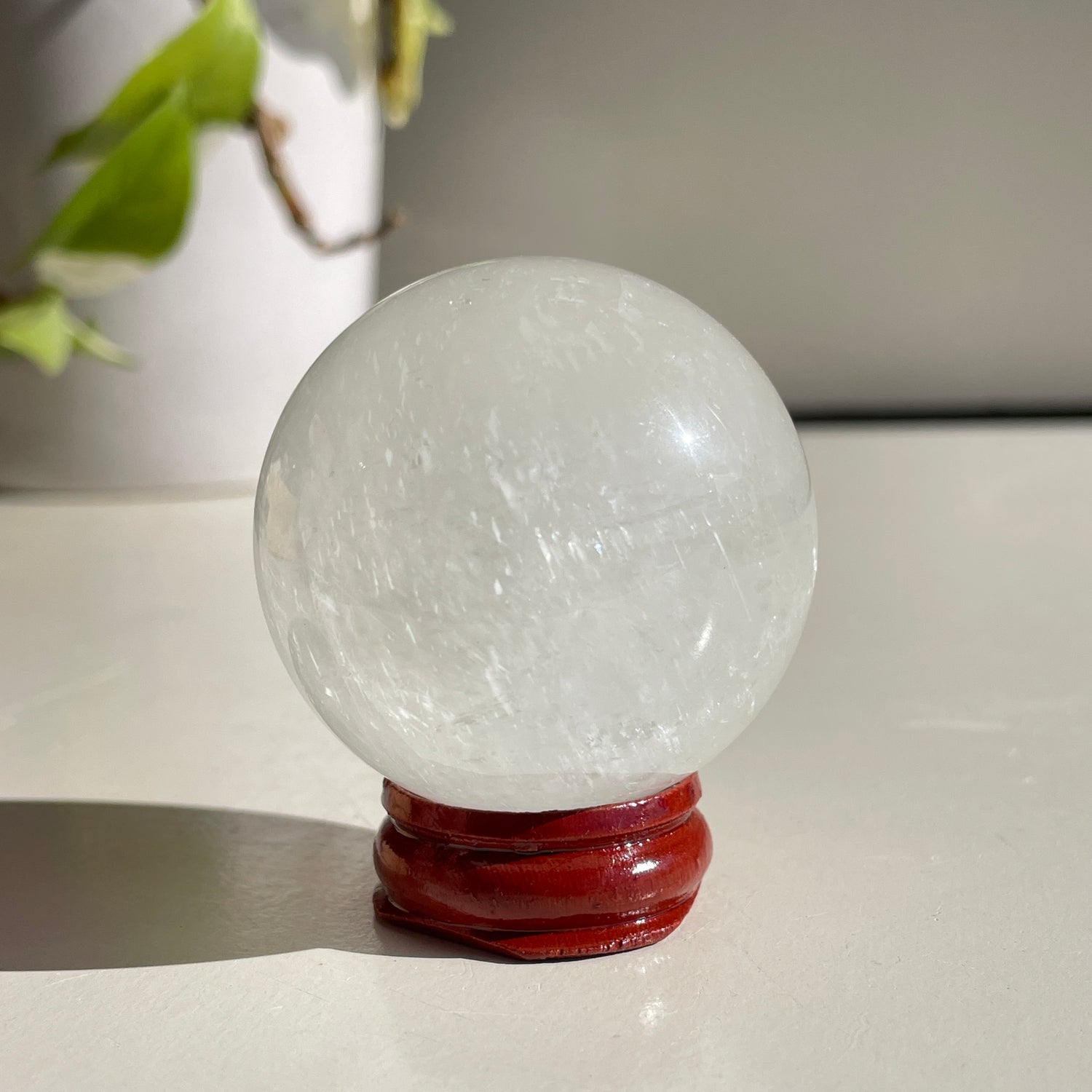 White Calcite Sphere 4.8cm