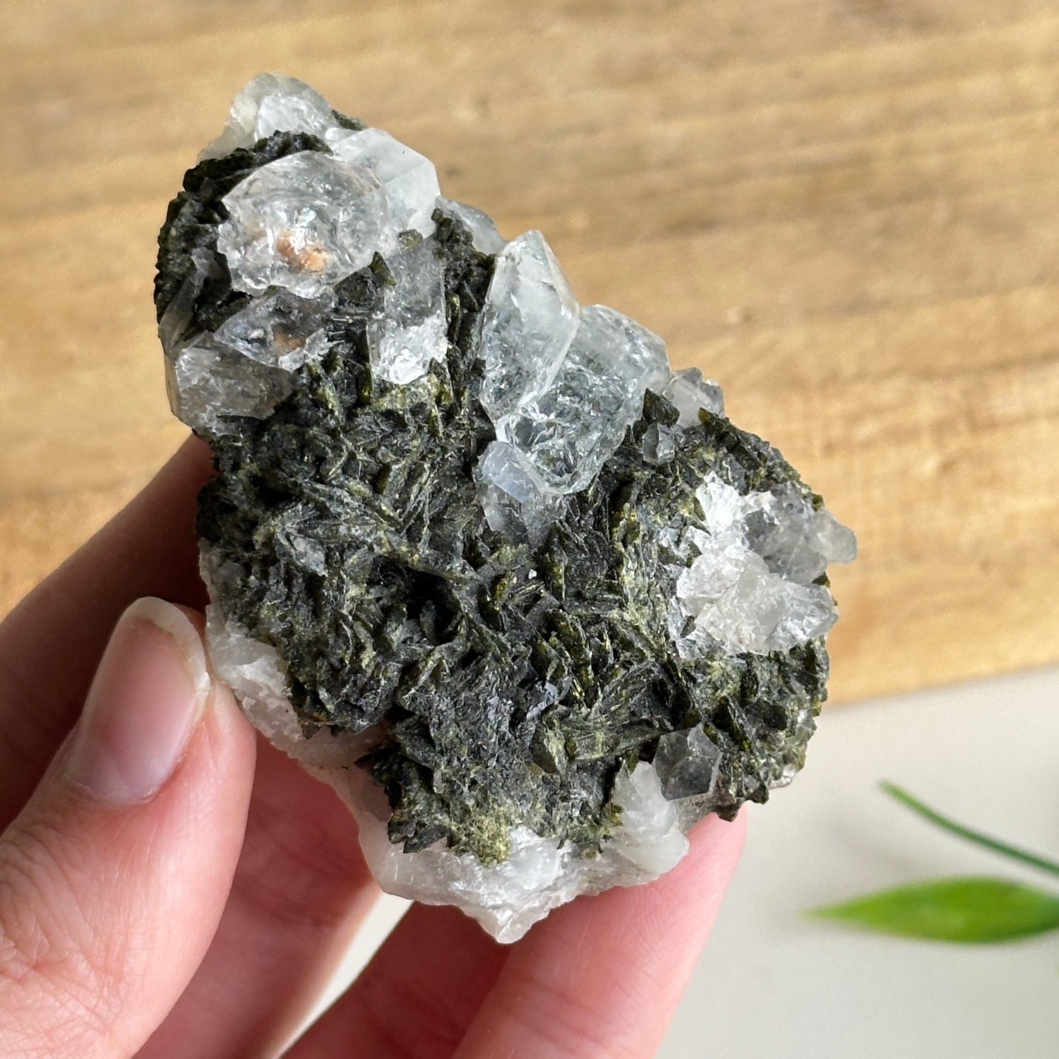 Epidote & Quartz Cluster 72g