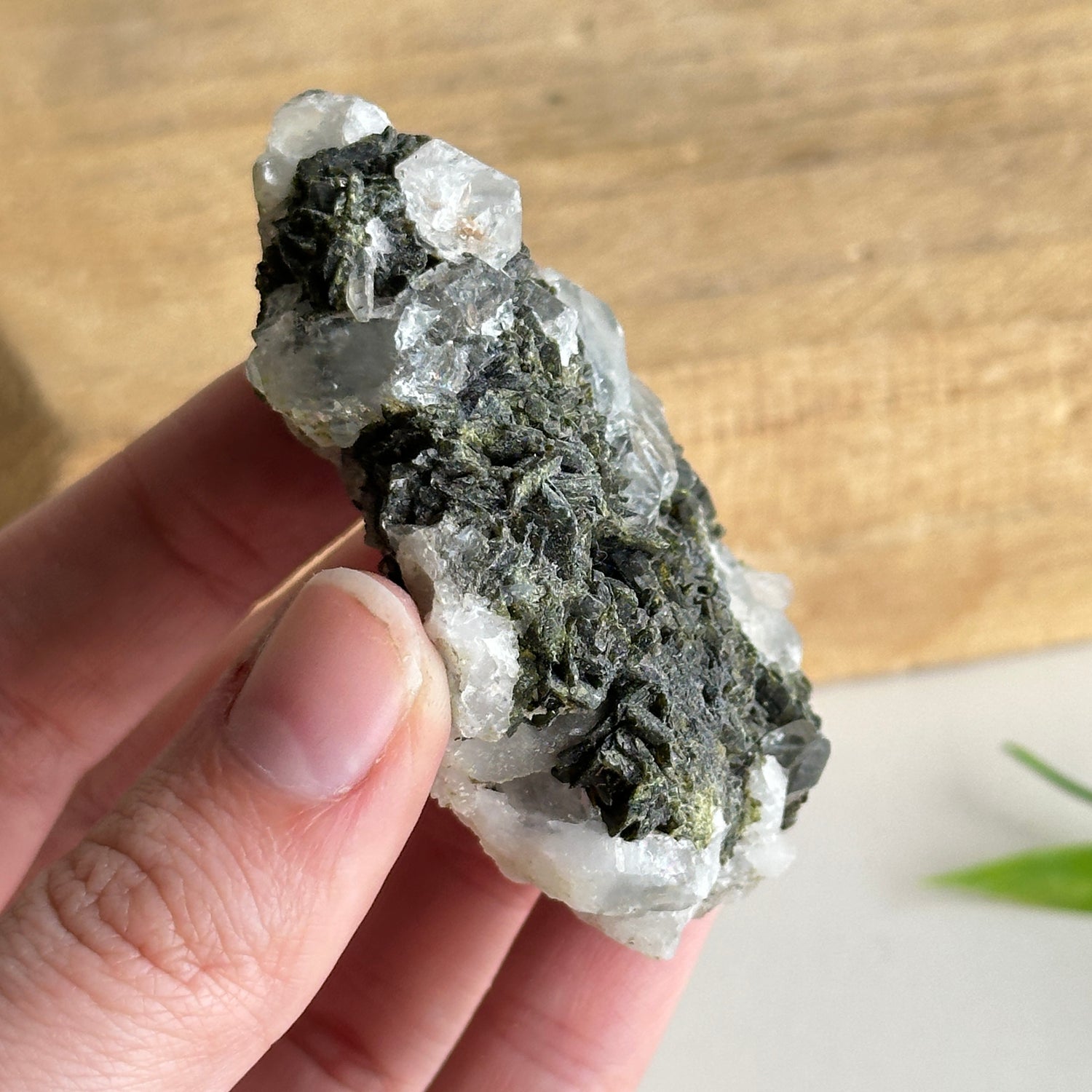 Epidote & Quartz Cluster 72g