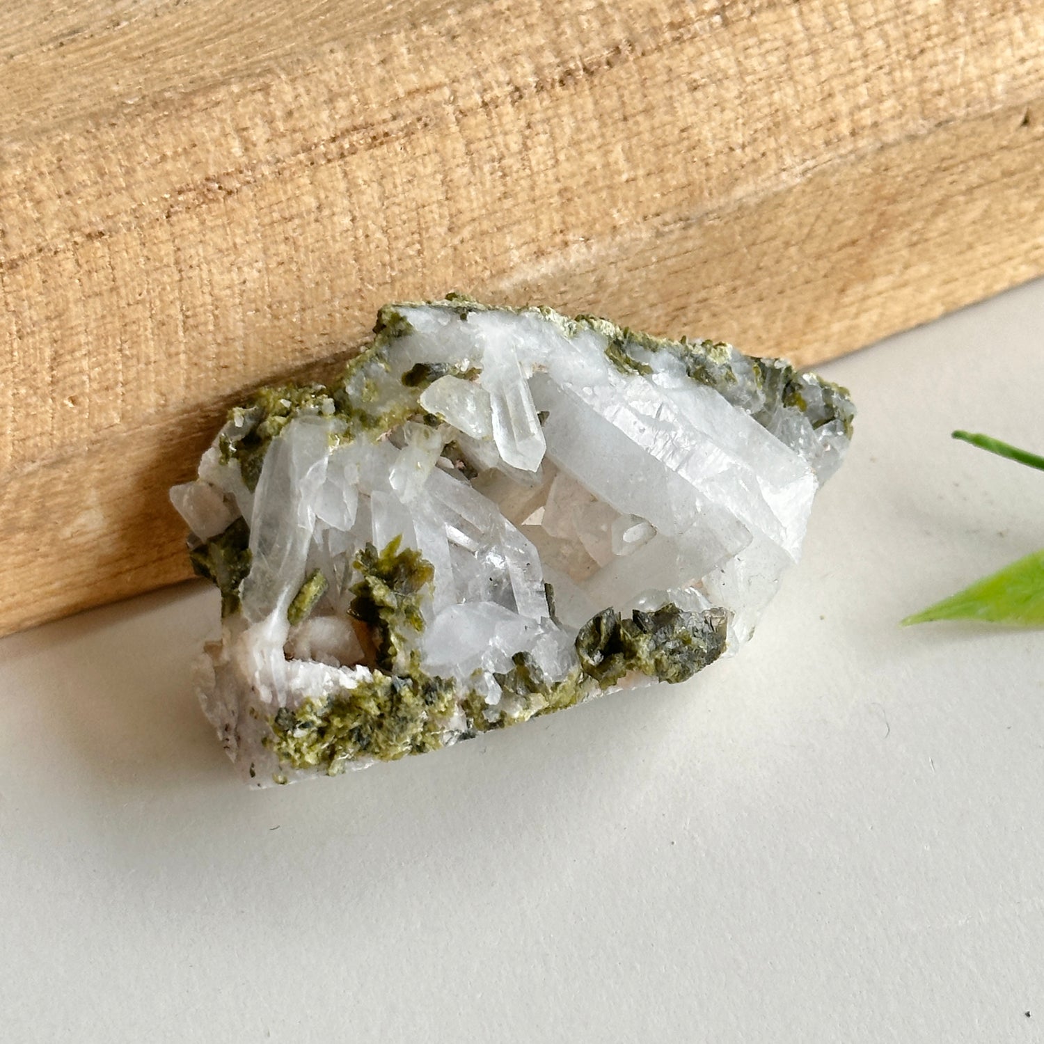 Epidote & Quartz Cluster 28g