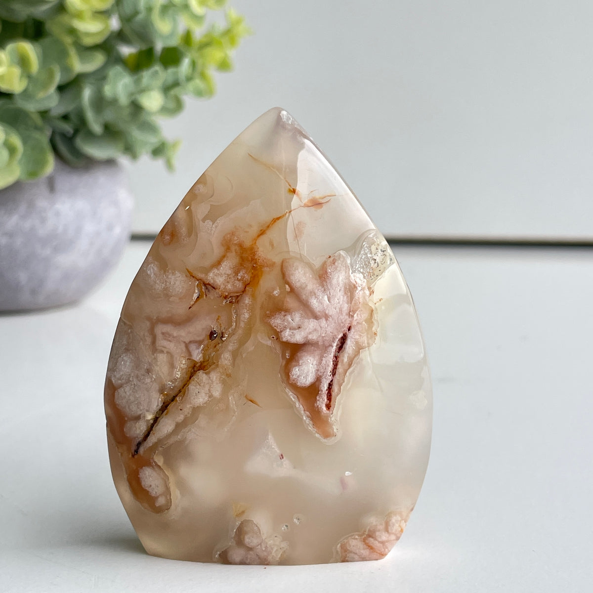Flower Agate Flame 7.8cm
