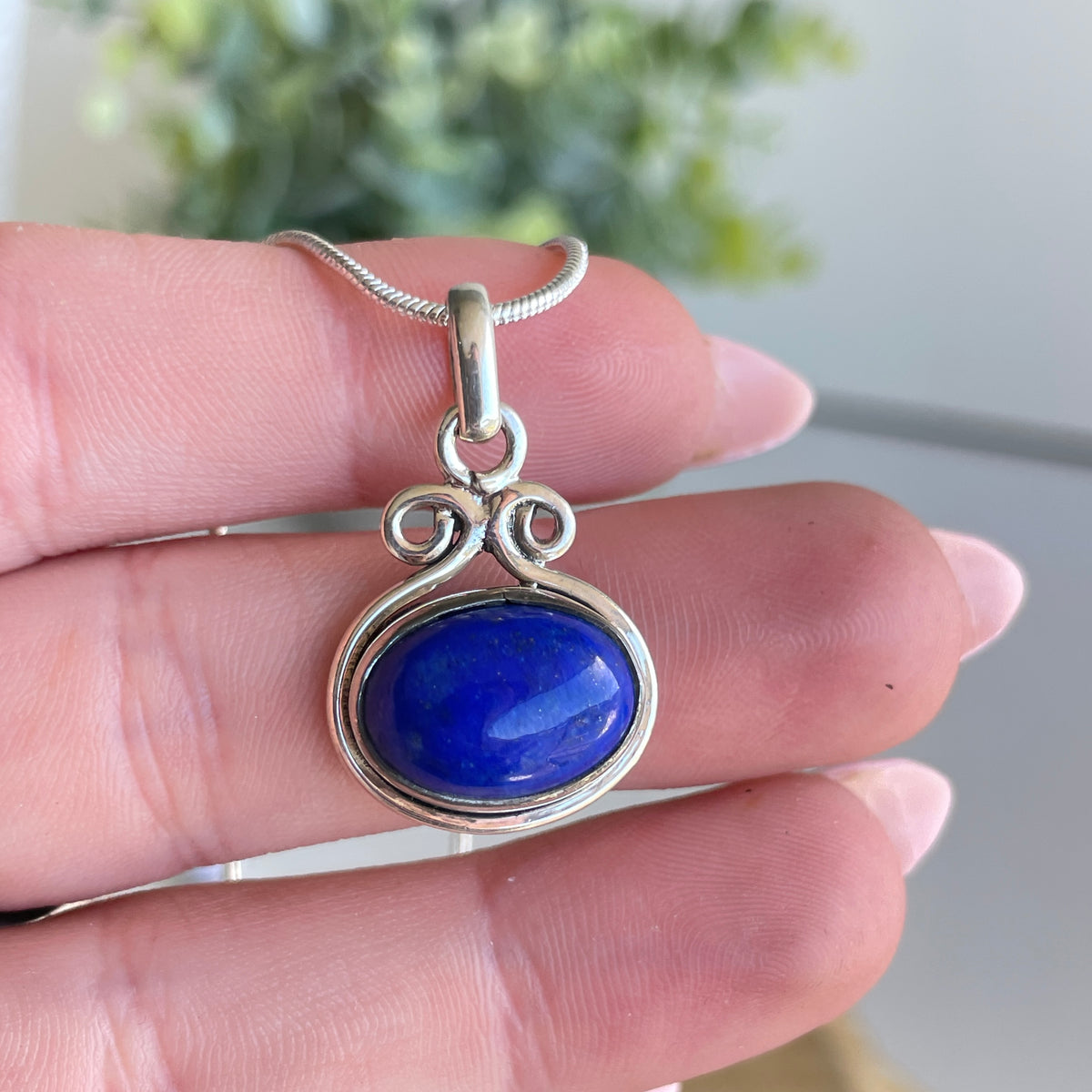 Lapis Lazuli Oval Pendant