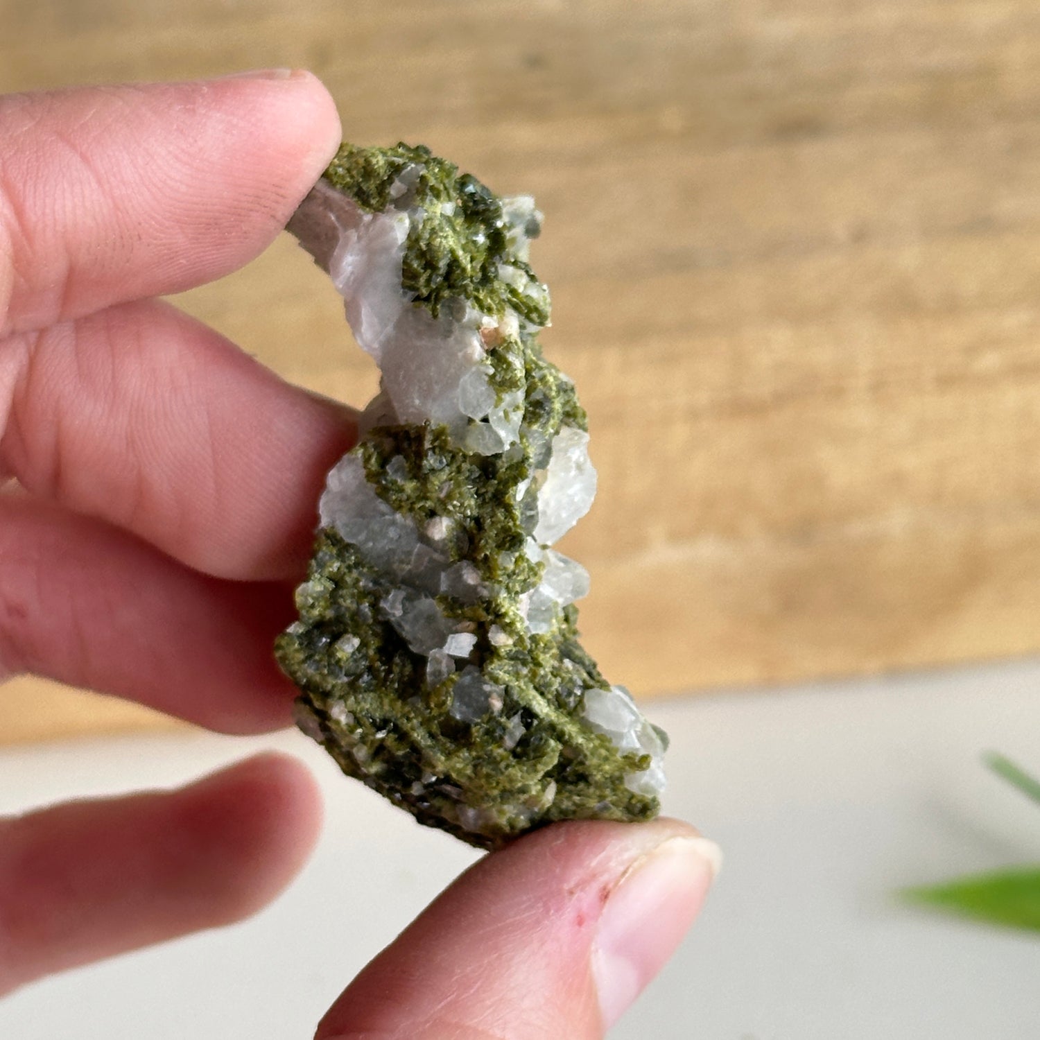Epidote & Quartz Cluster 26g