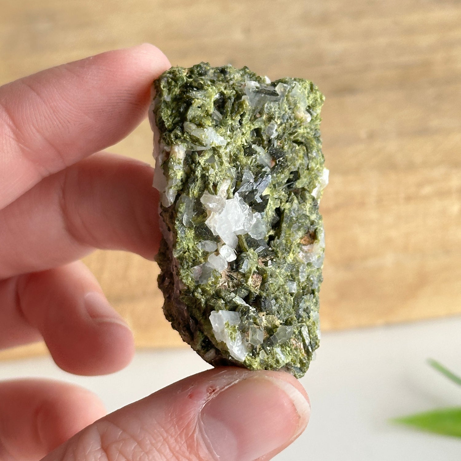Epidote & Quartz Cluster 26g