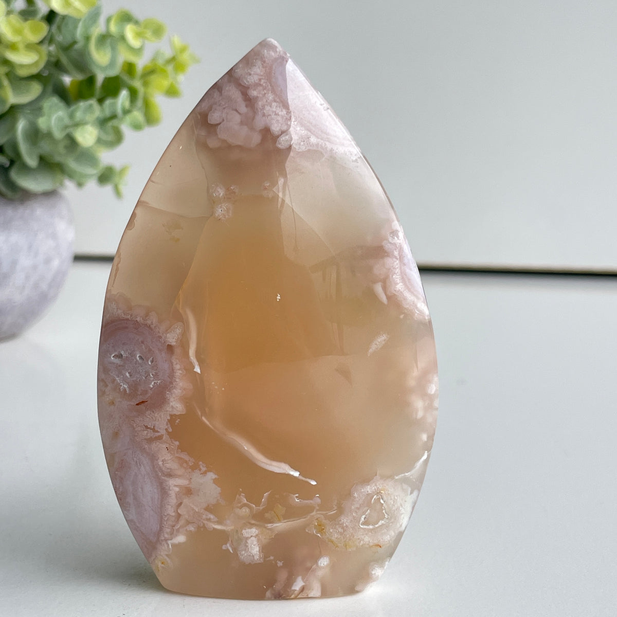 Flower Agate Flame 10.3cm