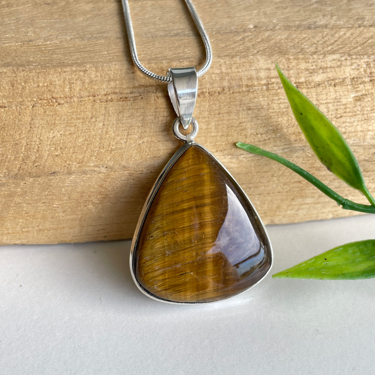 Tigers Eye Teardrop Pendant