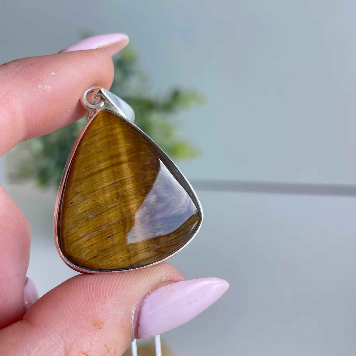 Tigers Eye Teardrop Pendant