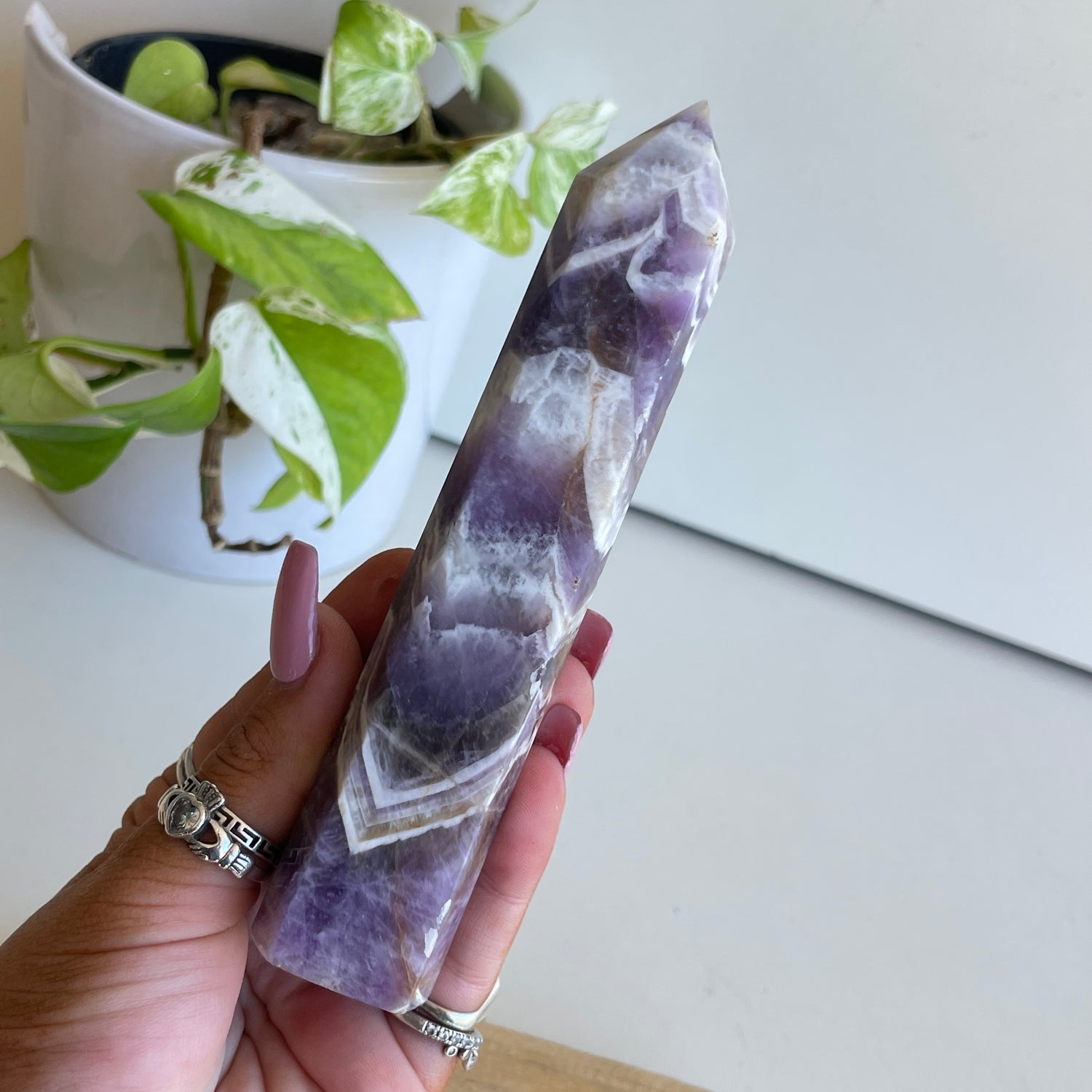 Chevron Amethyst Generator 13.9cm