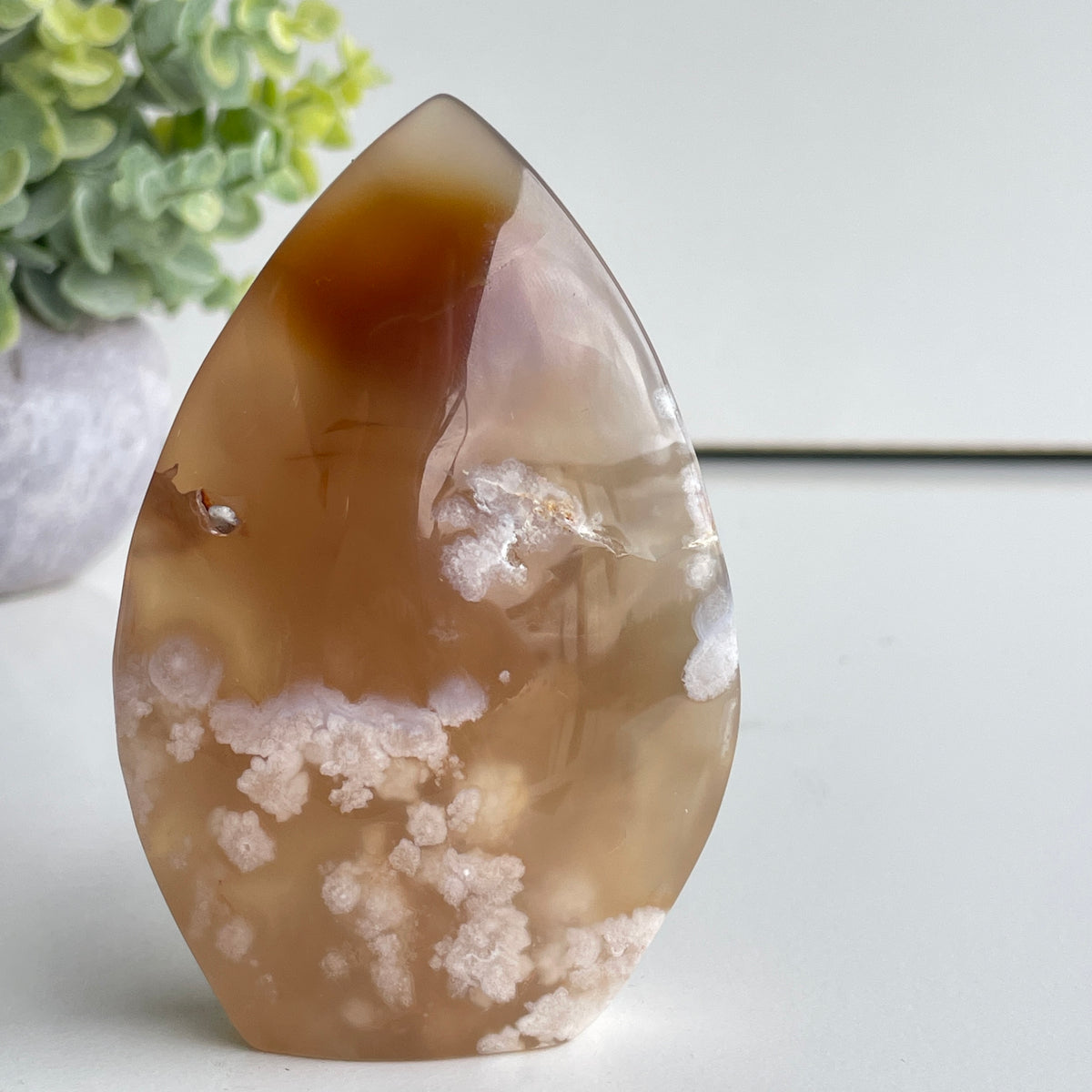 Flower Agate Flame 9.4cm