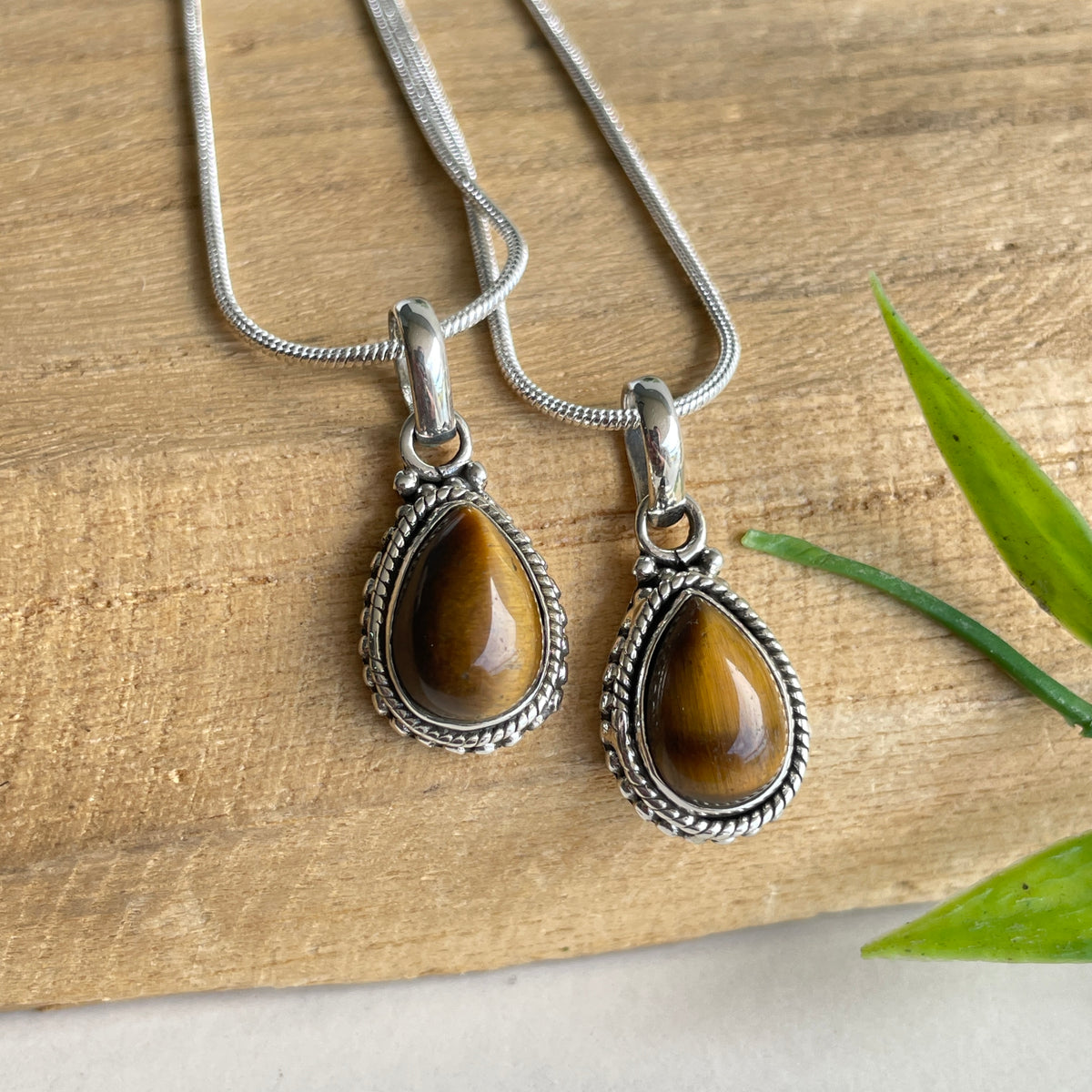Tigers Eye Teardrop Pendant