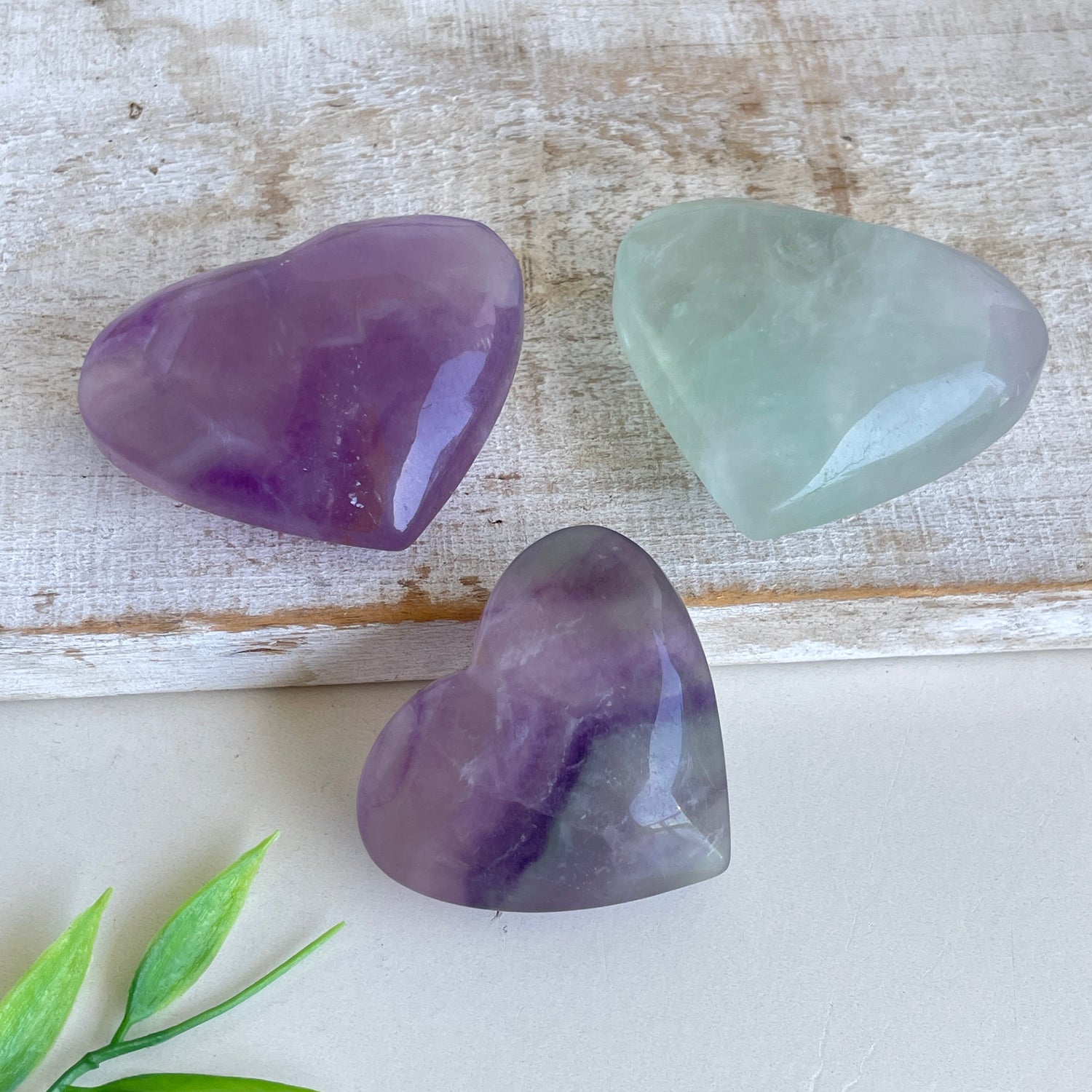 Fluorite Hearts Assorted Med