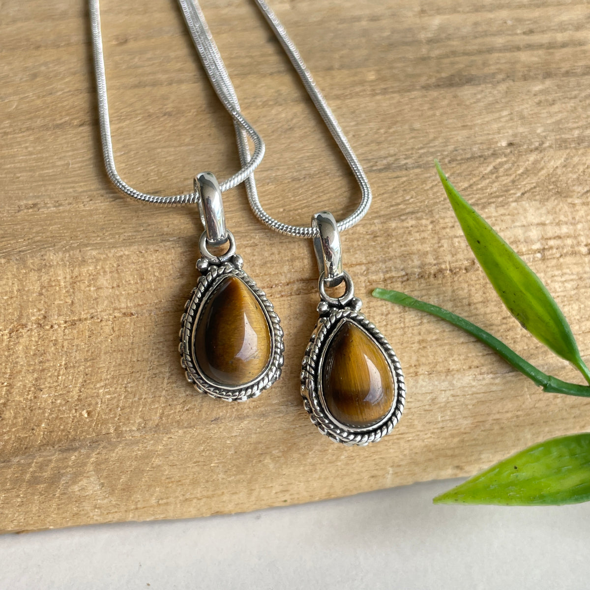 Tigers Eye Teardrop Pendant