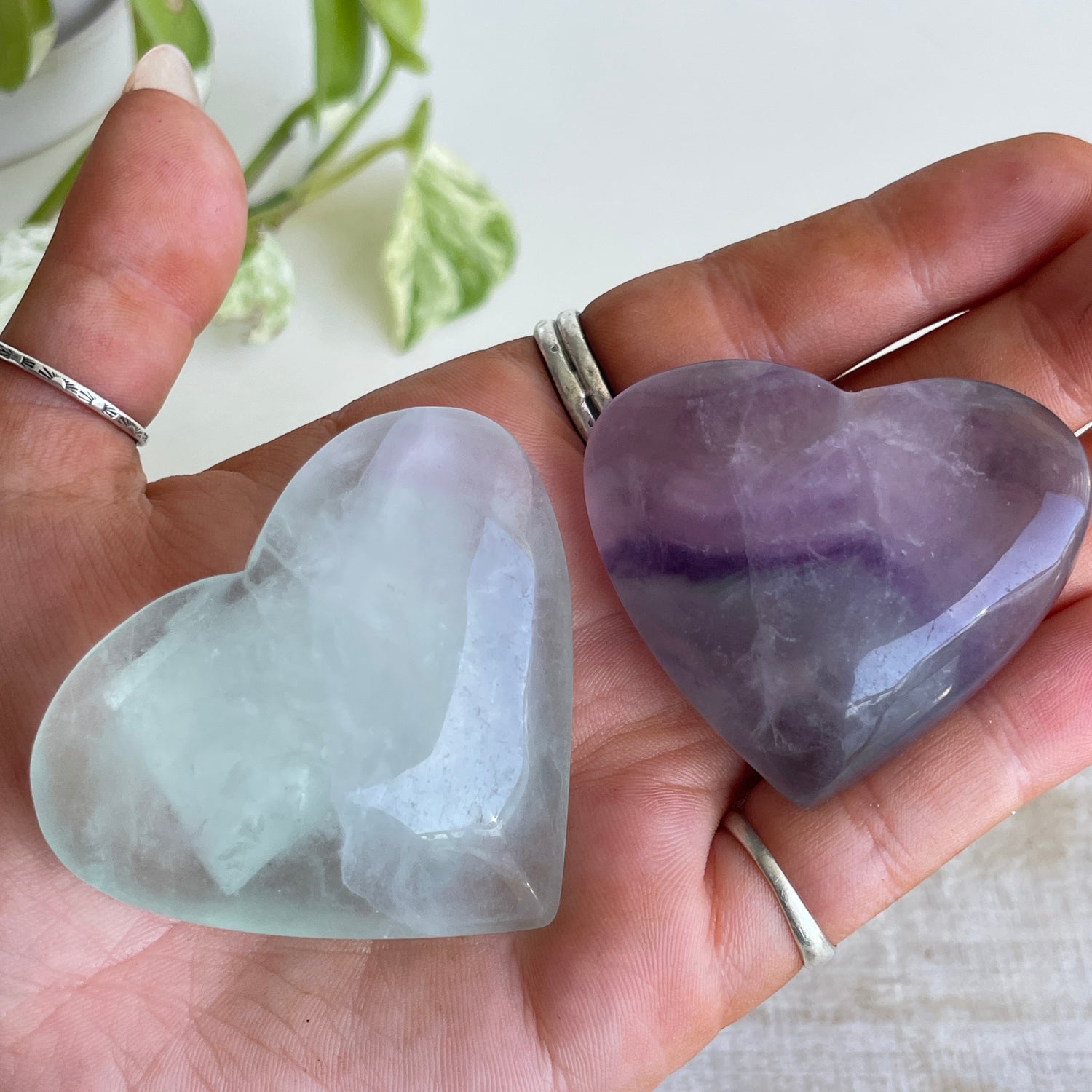 Fluorite Hearts Assorted Med