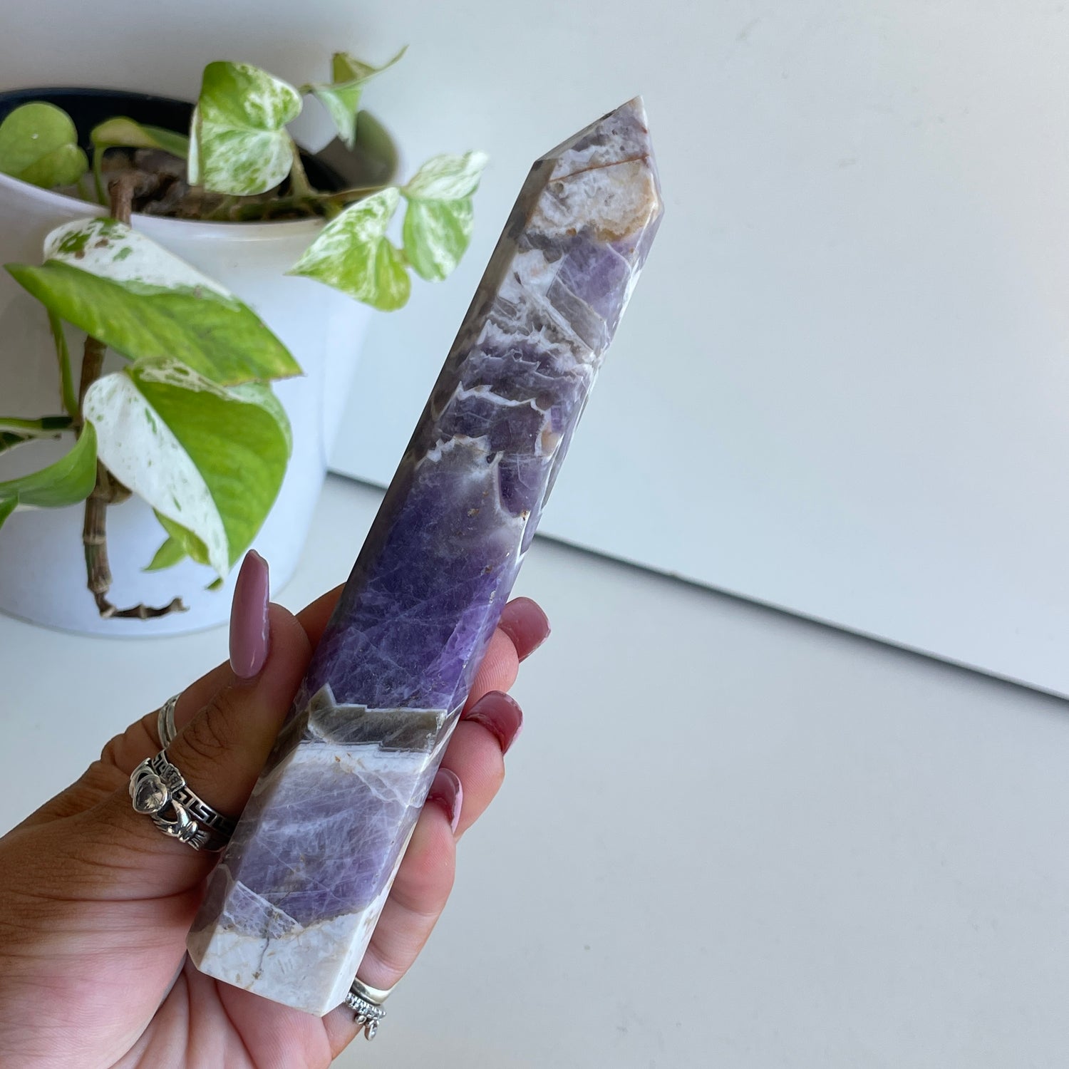 Chevron Amethyst Generator 15.6cm