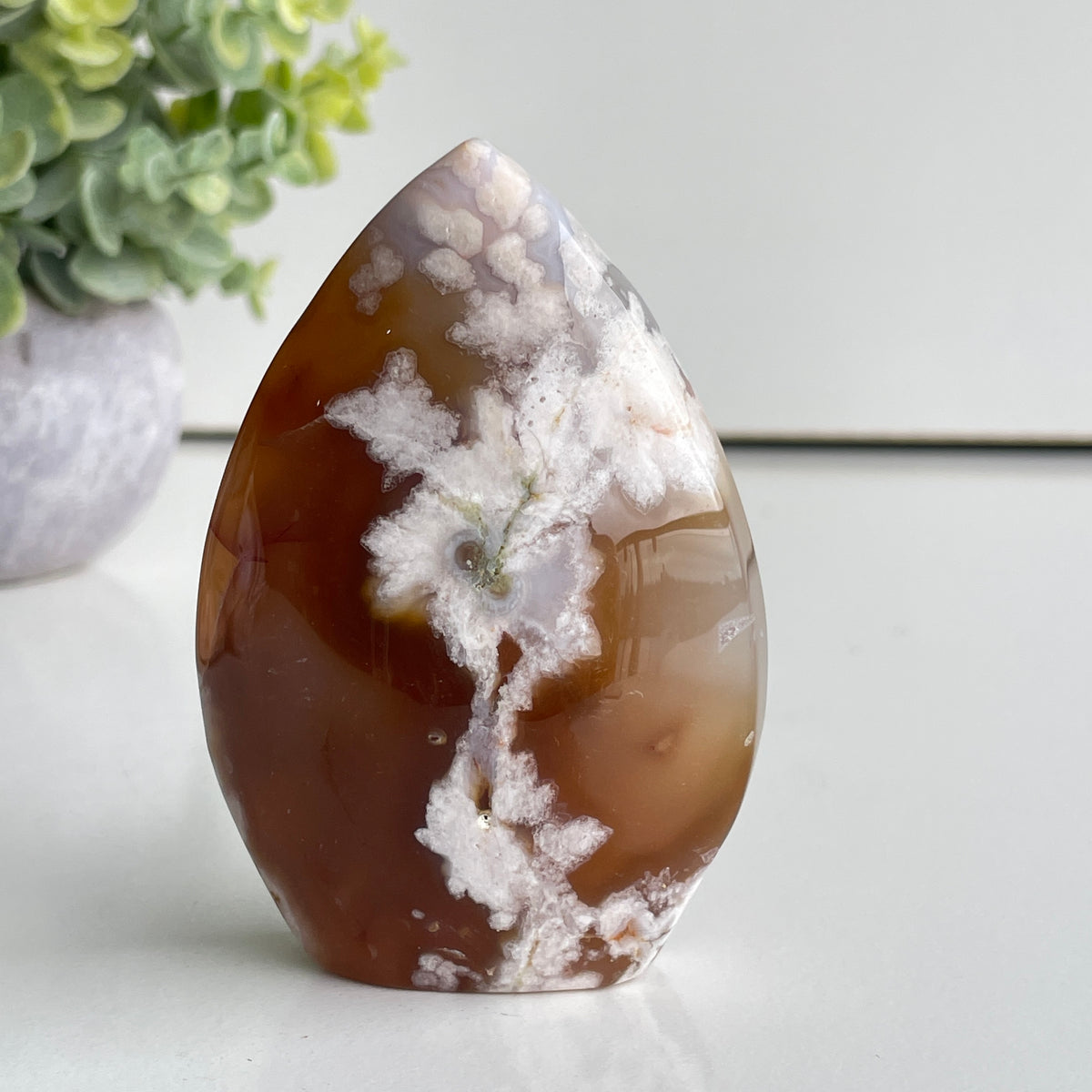 Flower Agate Flame 8.7cm