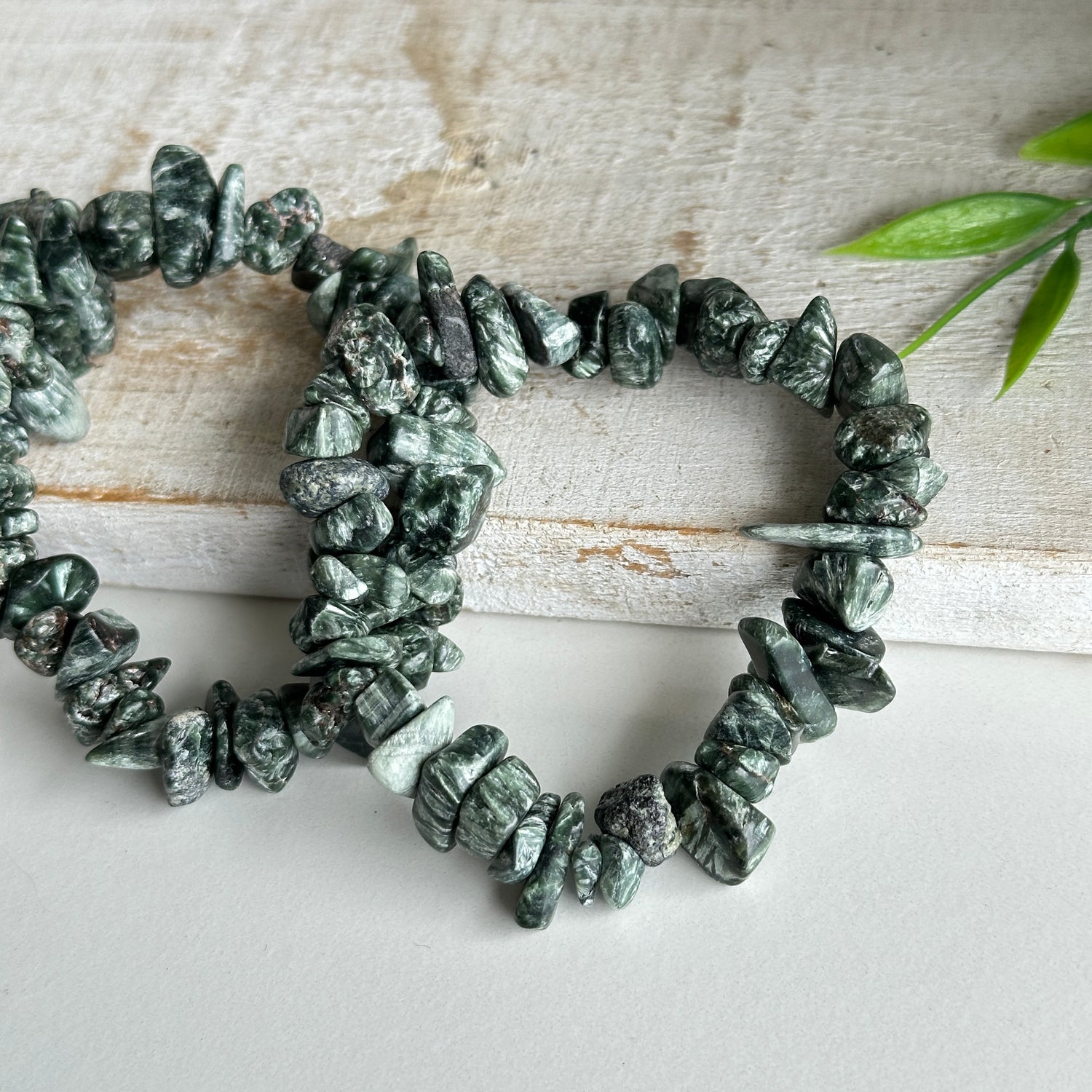 Seraphinite Chip Bracelet