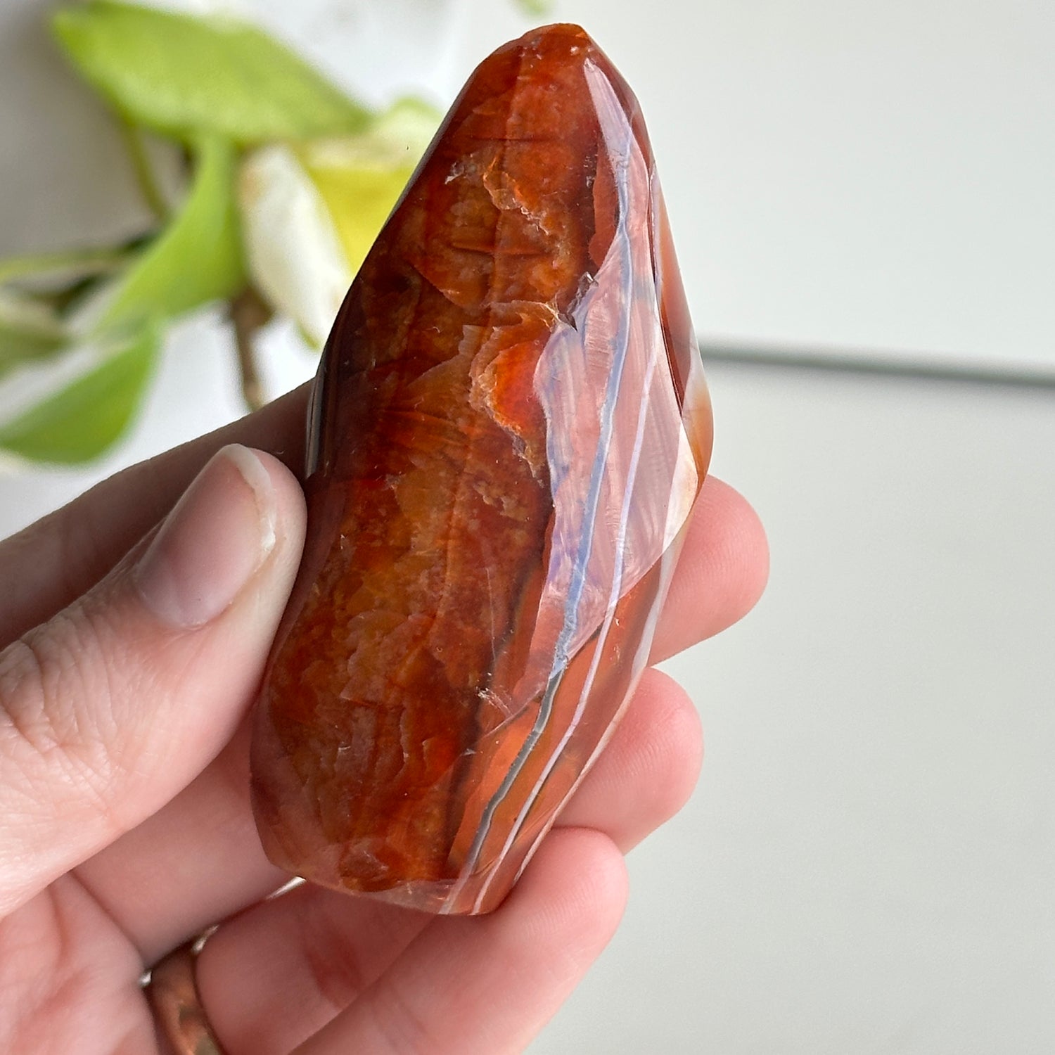 Carnelian Flame 7.2cm
