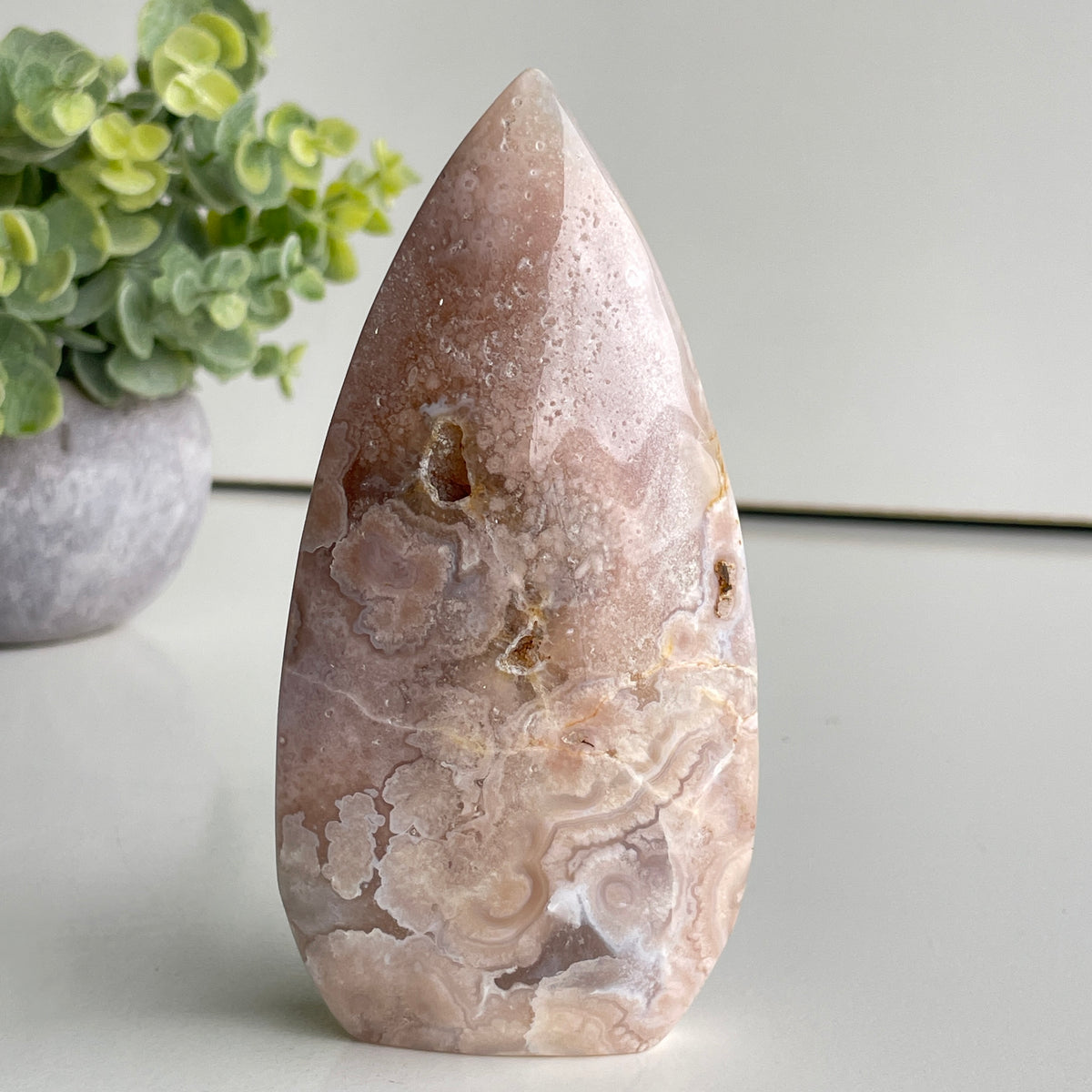 Flower Agate Flame 12.2cm
