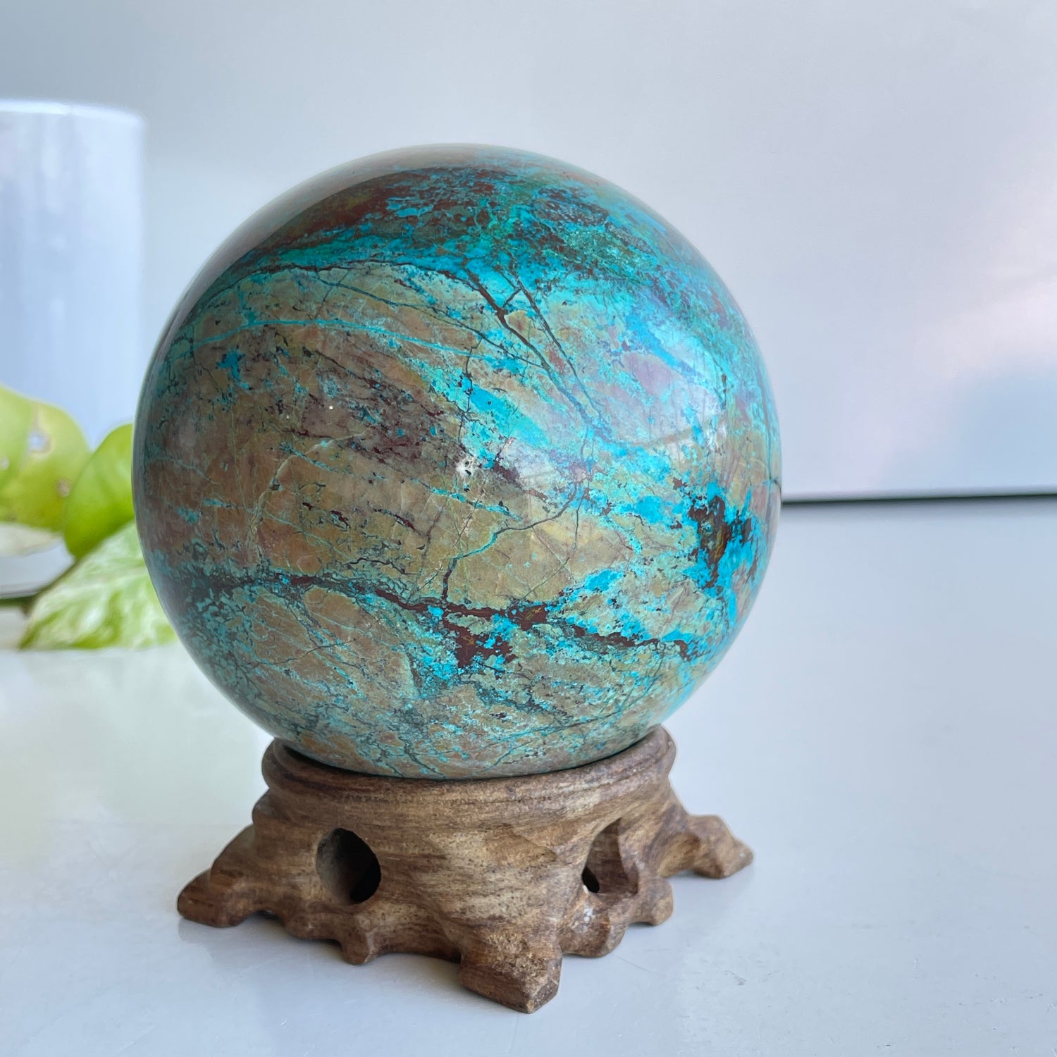 Chrysocolla Sphere 9.5cm