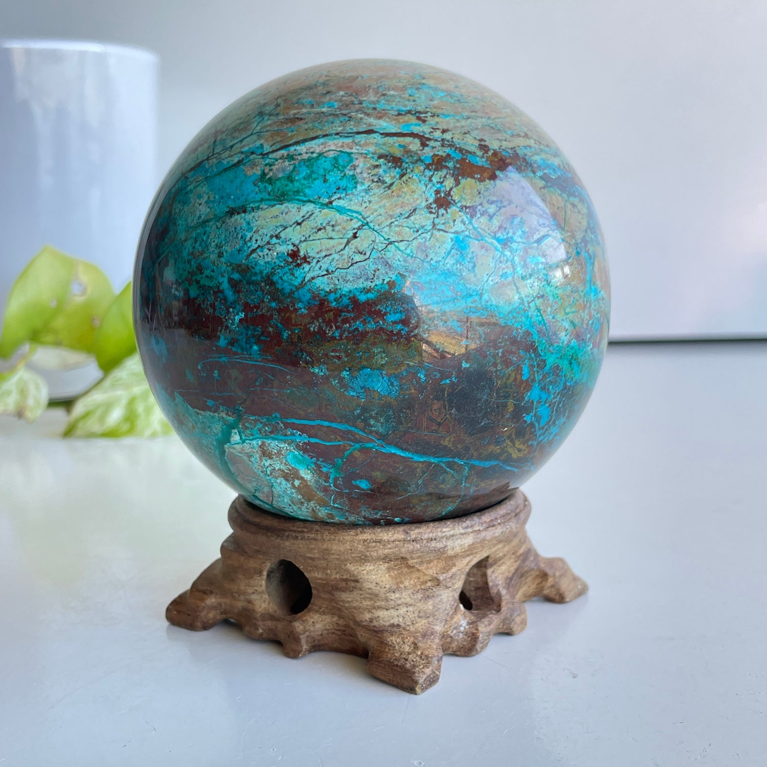 Chrysocolla Sphere 9.5cm