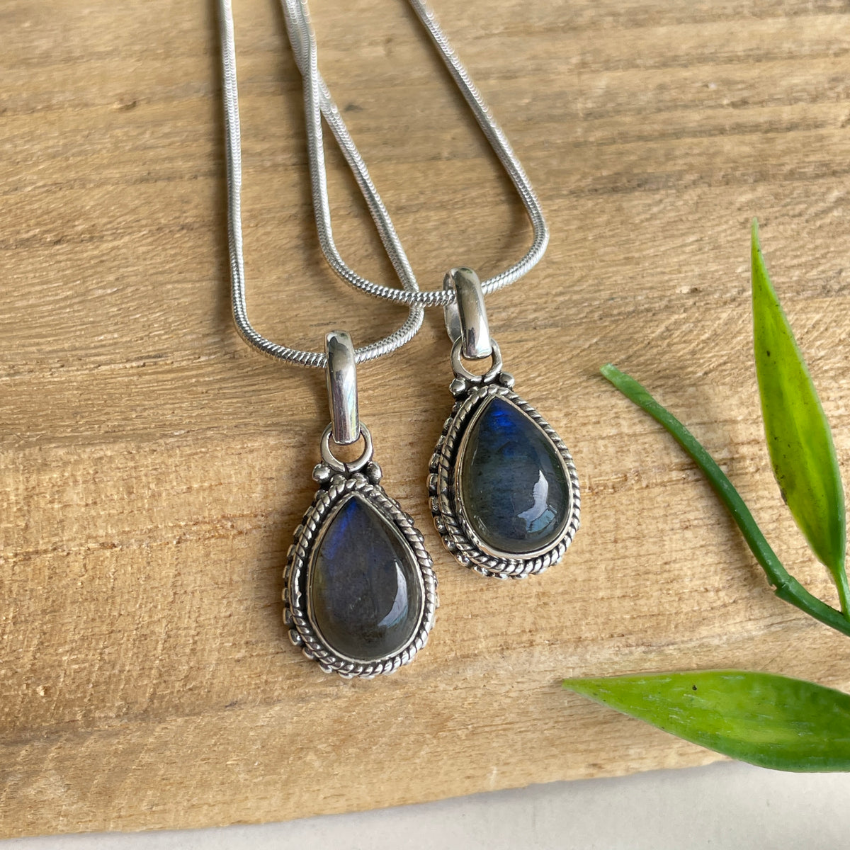 Labradorite Teardrop Pendant