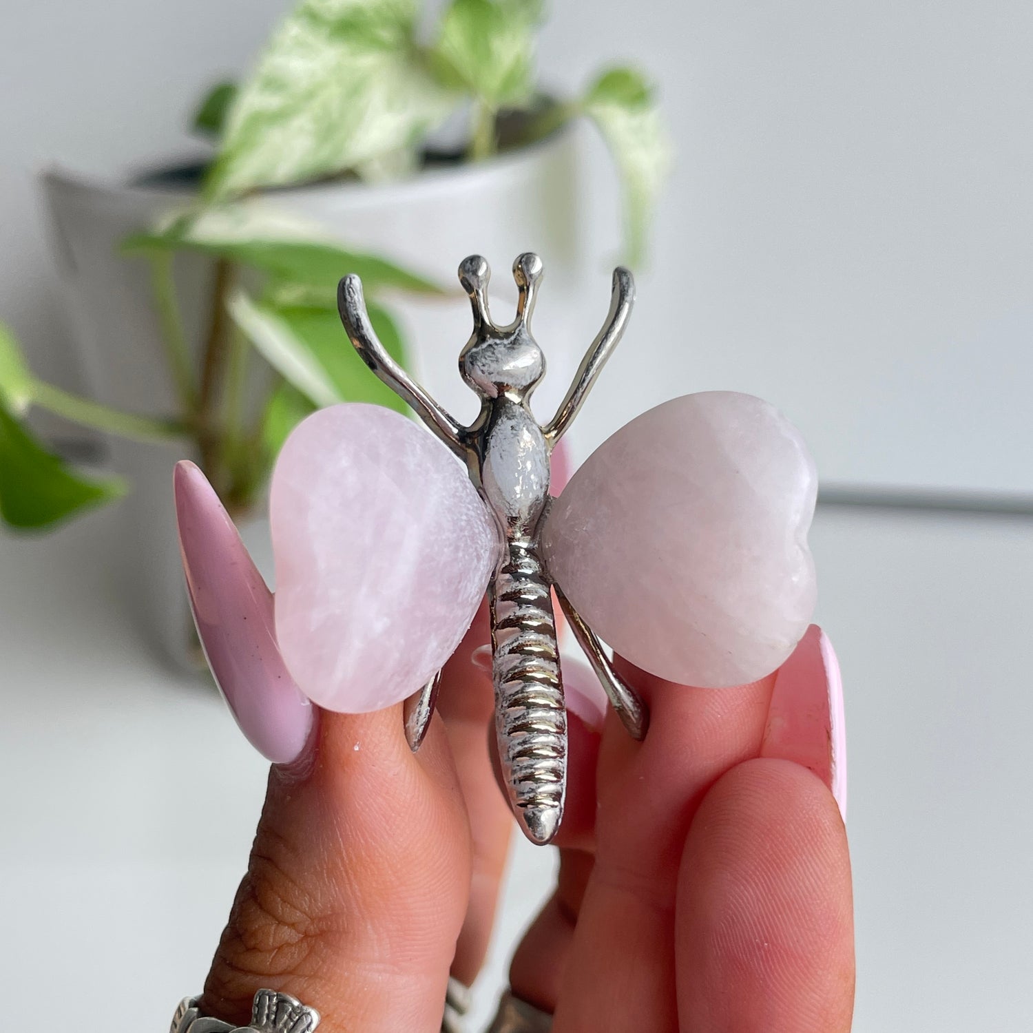 Silver Crystal Butterfly