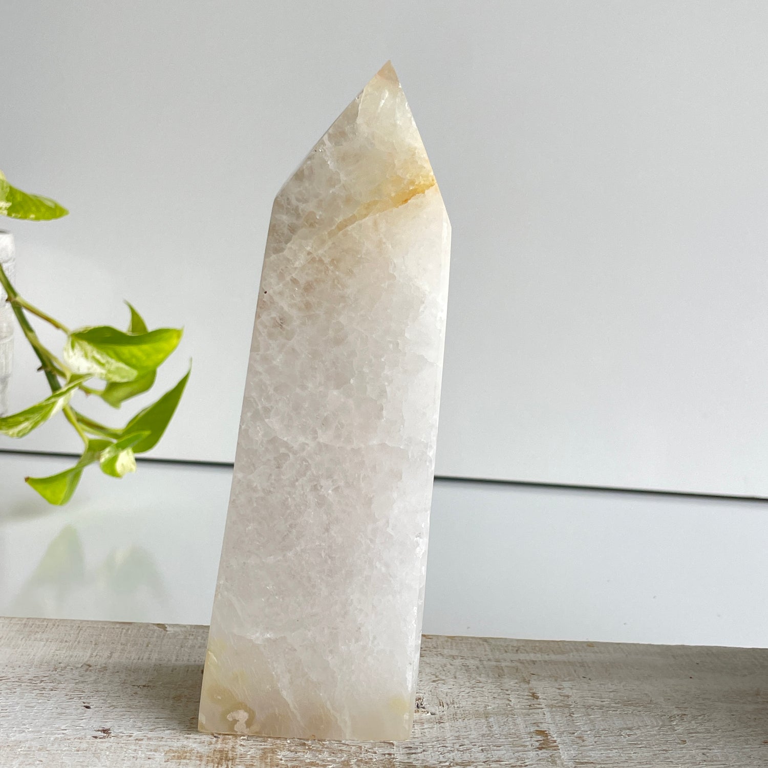 Flower Agate Obelisk 16.6cm