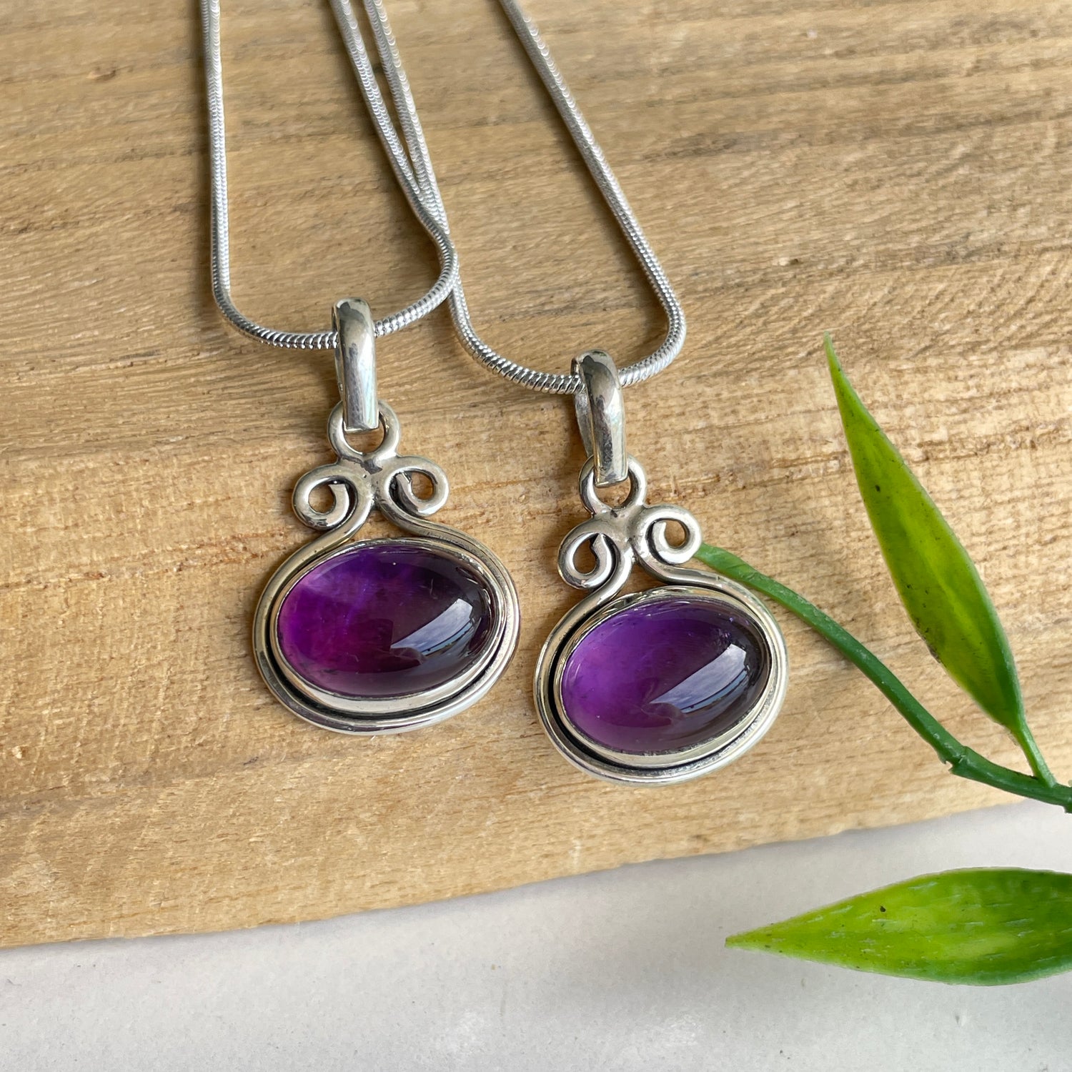Amethyhst Oval Pendant