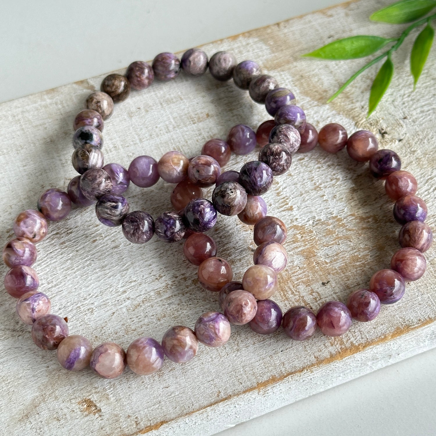 Charoite Beaded Bracelet