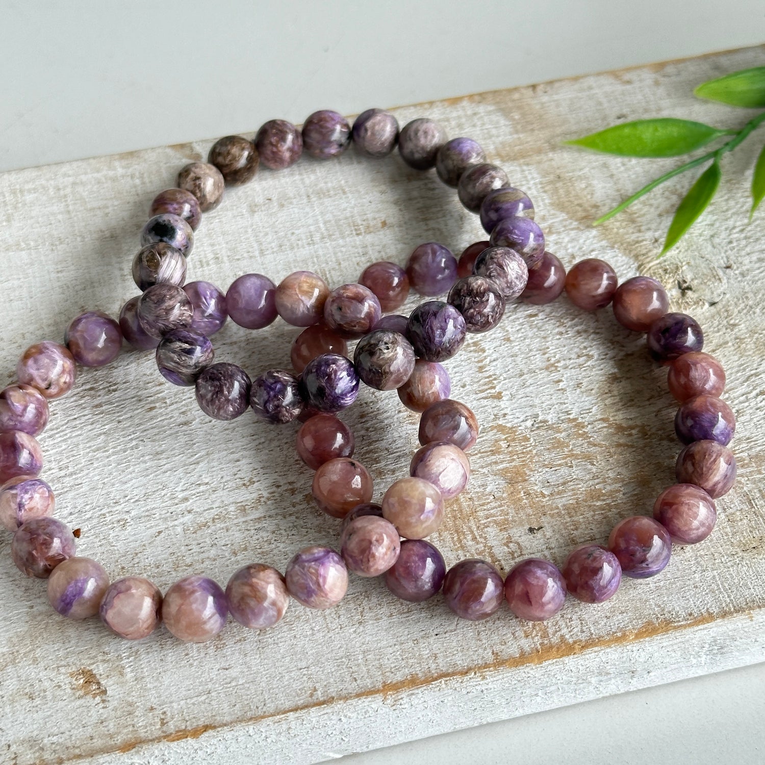 Charoite Beaded Bracelet