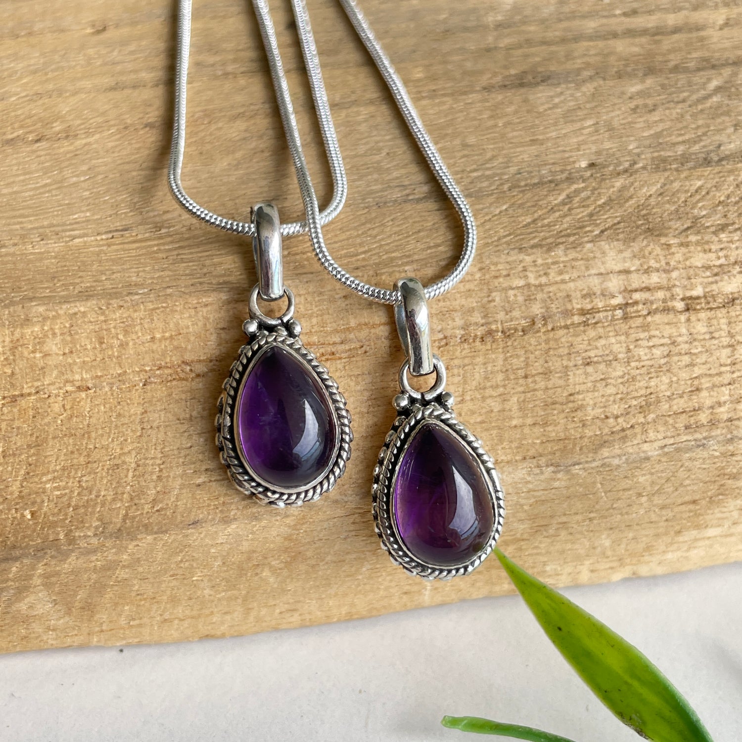 Amethyst Teardrop Pendant