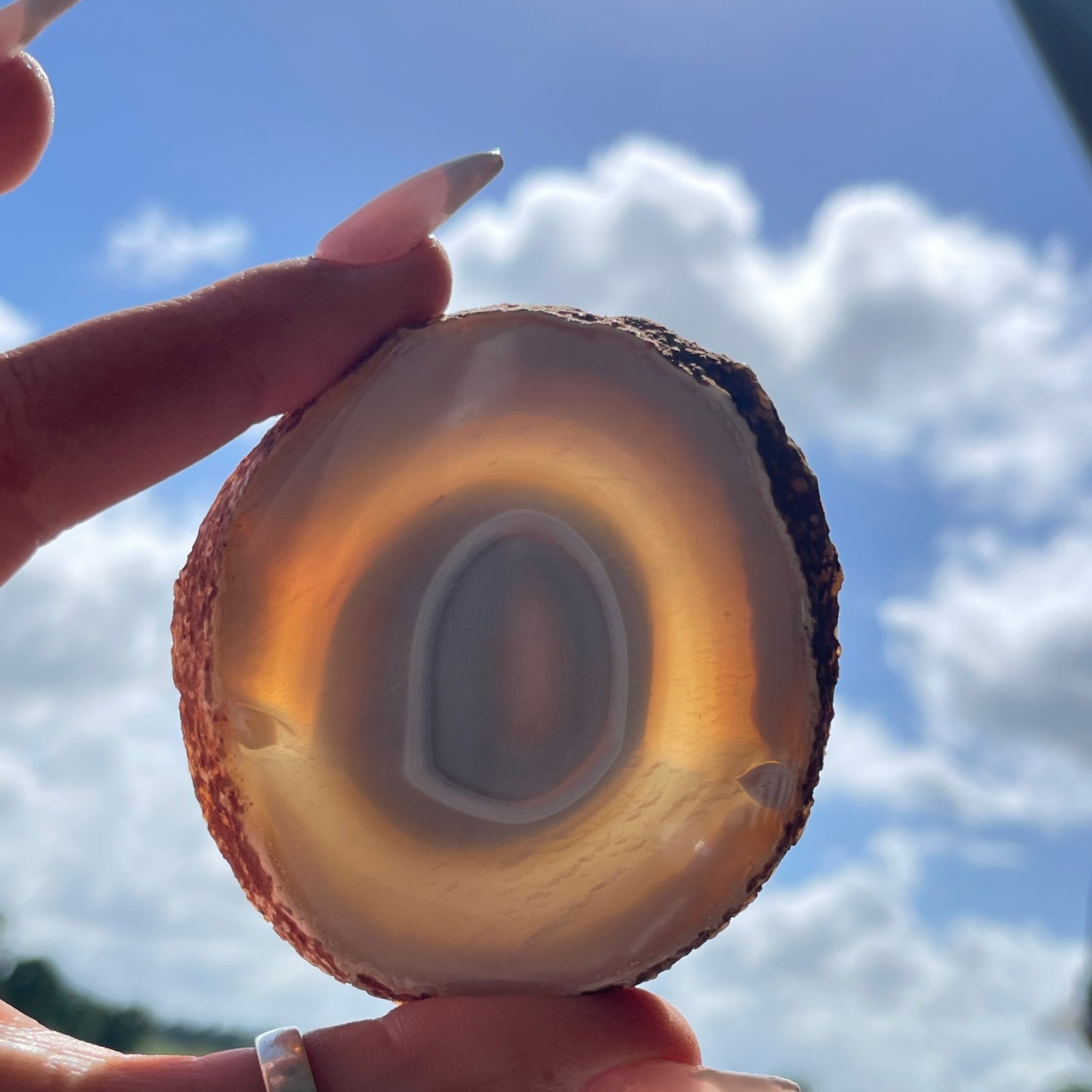Iris Agate Slice 74g