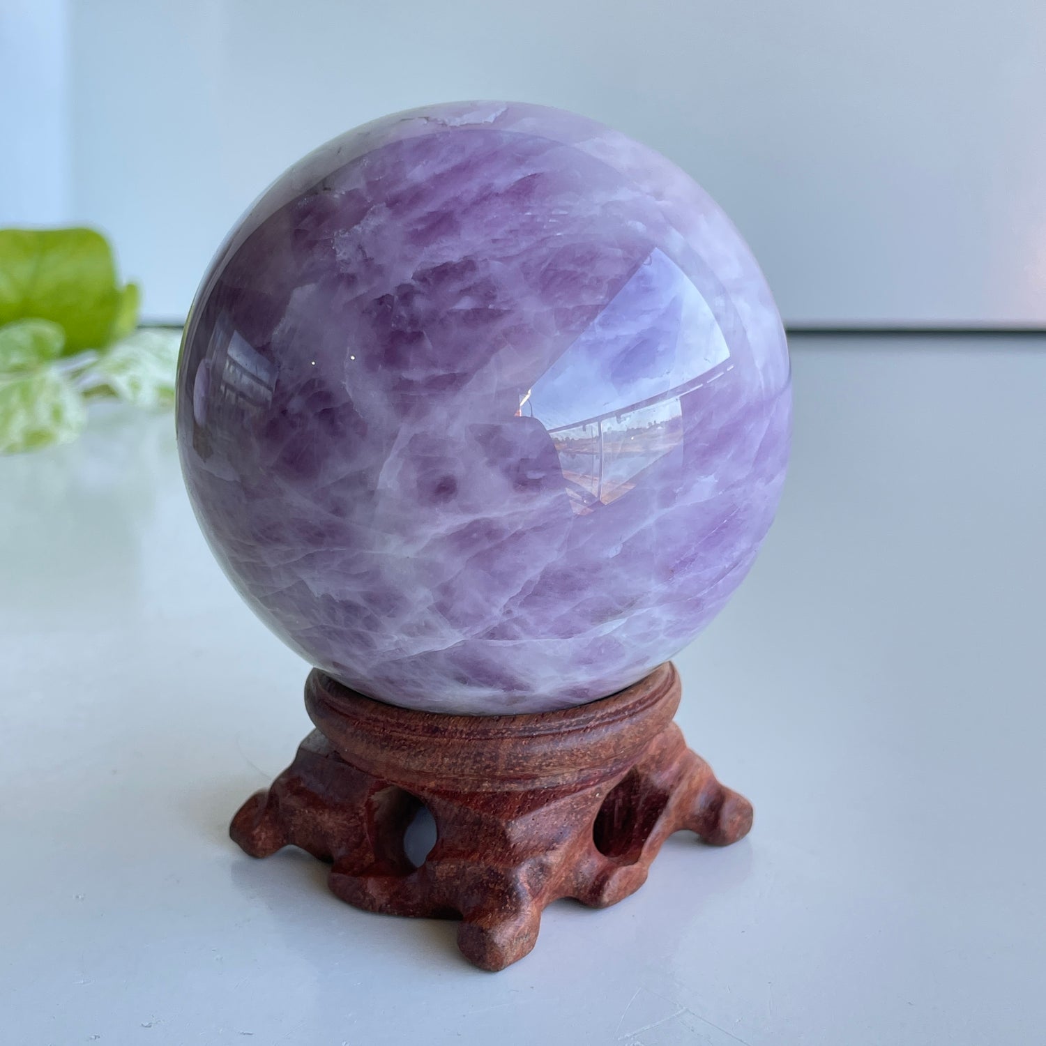 Kunzite Sphere 7.7cm