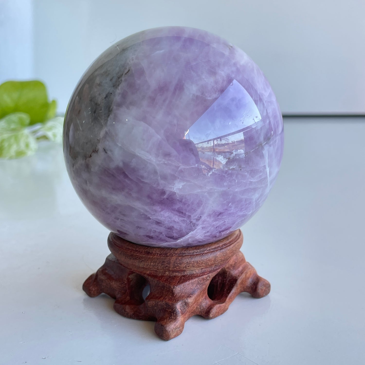 Kunzite Sphere 7.7cm