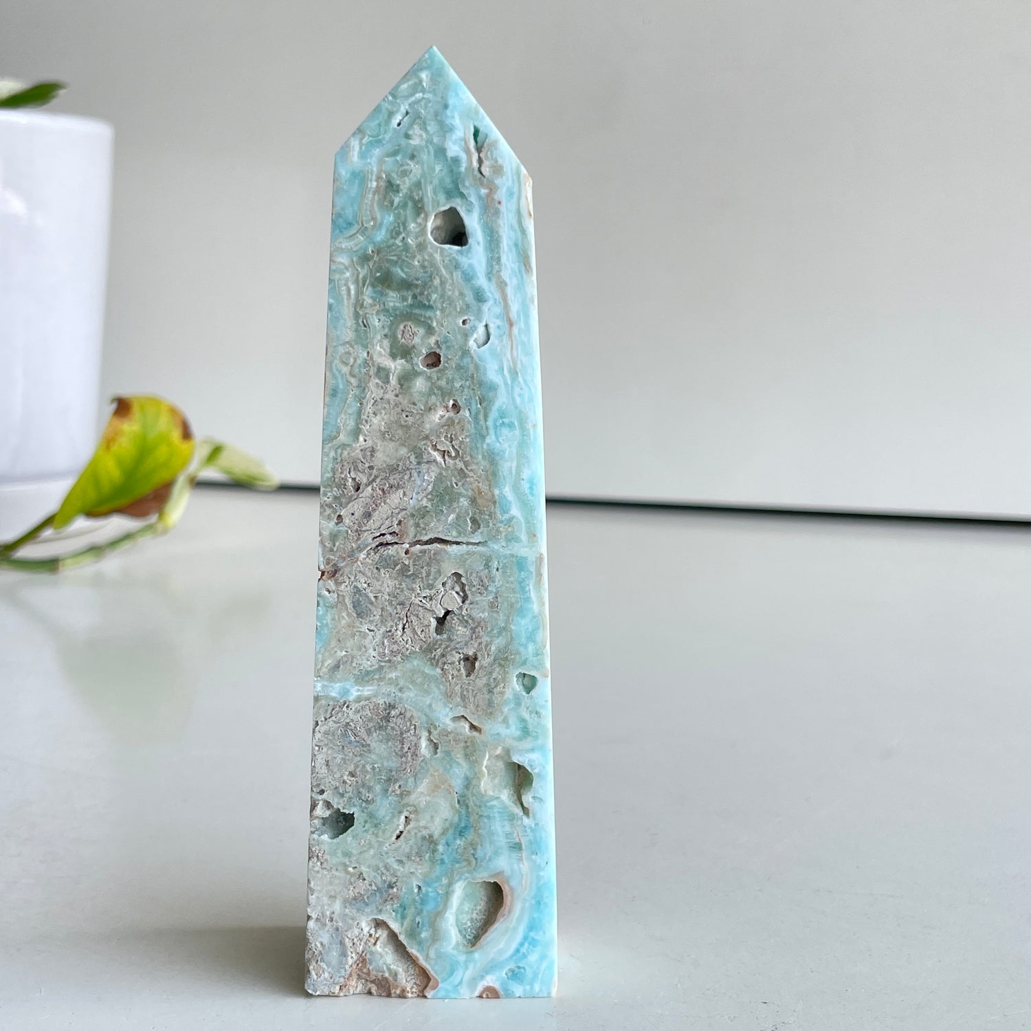 Aragonite Obelisk 14.2cm