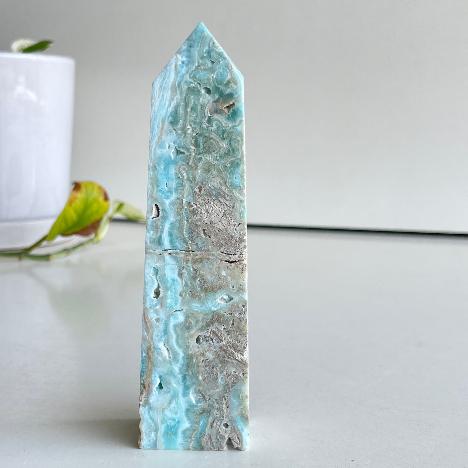 Aragonite Obelisk 14.2cm