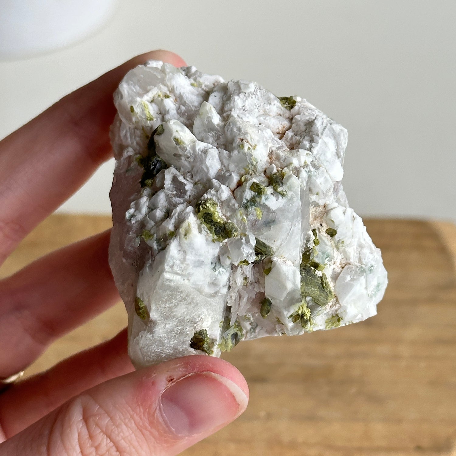 Epidote & Quartz Cluster 110g