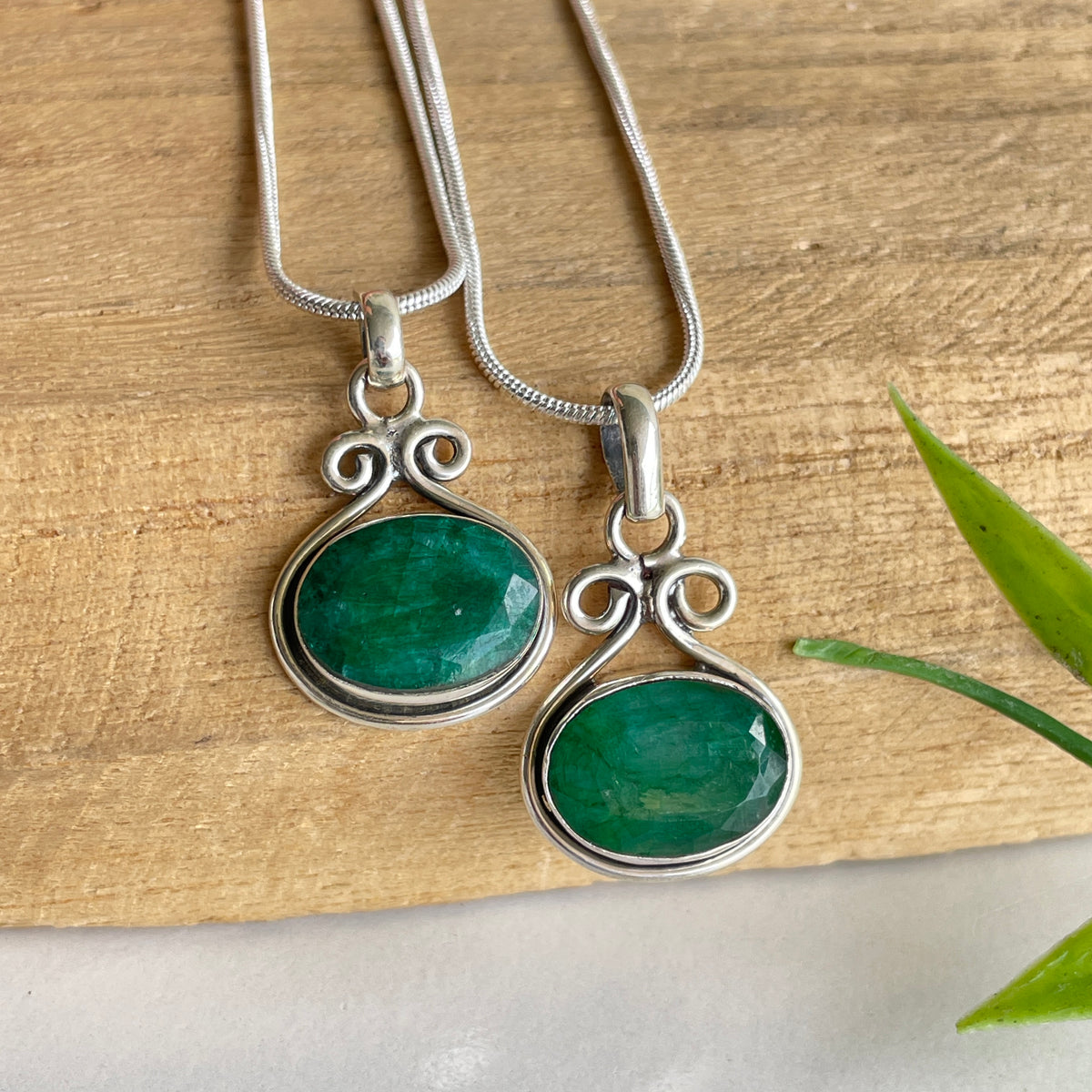 Emerald Oval Pendant