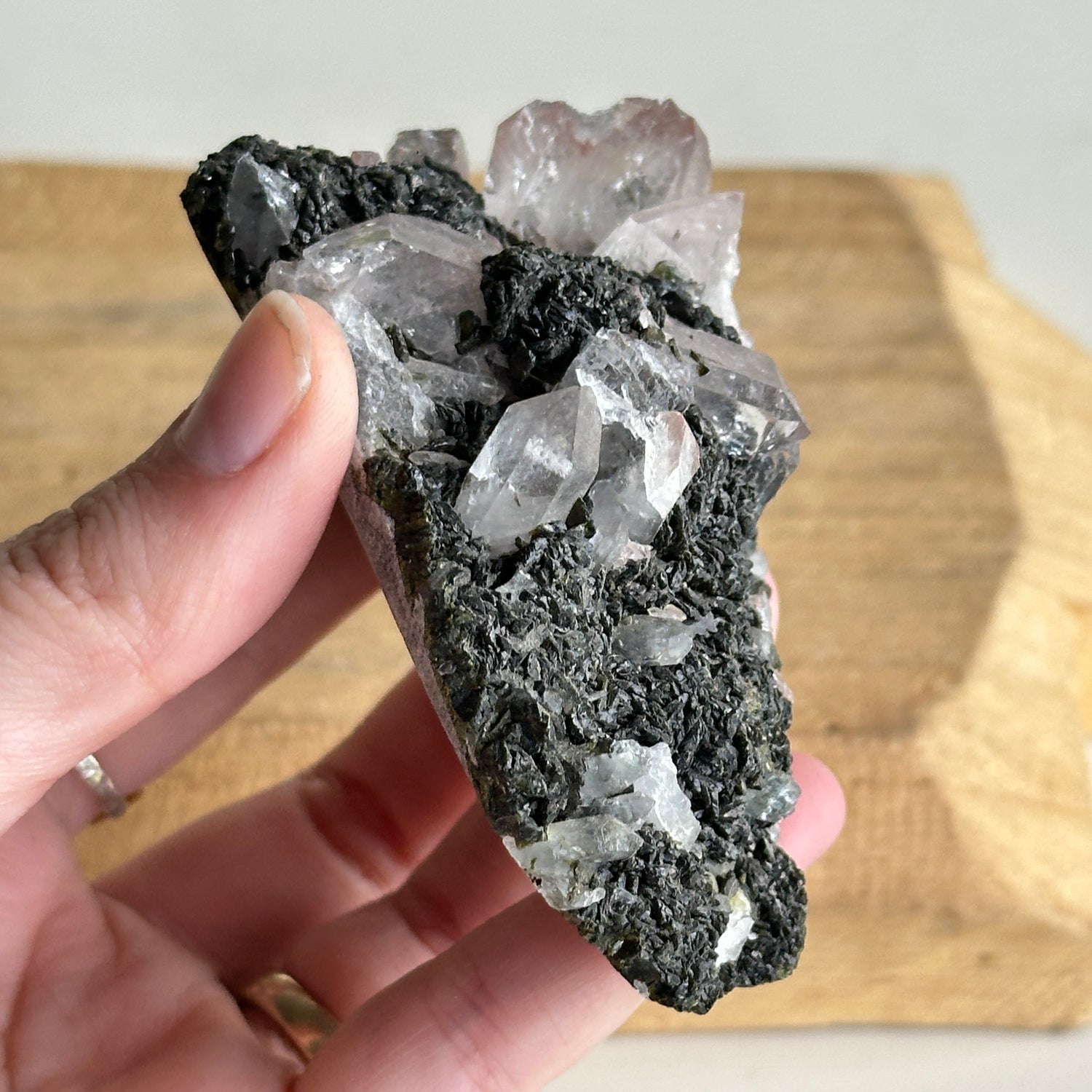 Epidote & Quartz Cluster 158g