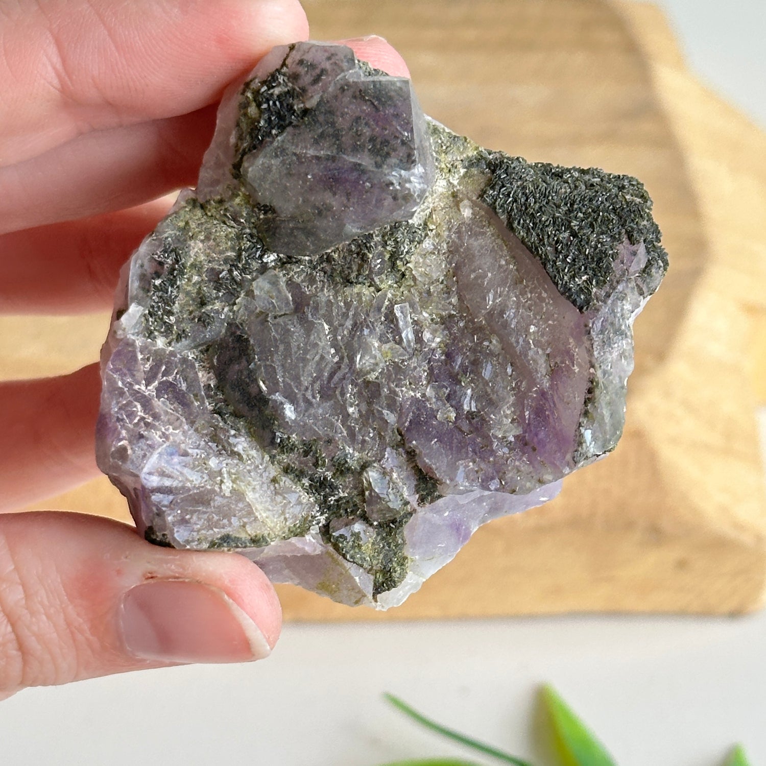 Epidote & Quartz Cluster 104g