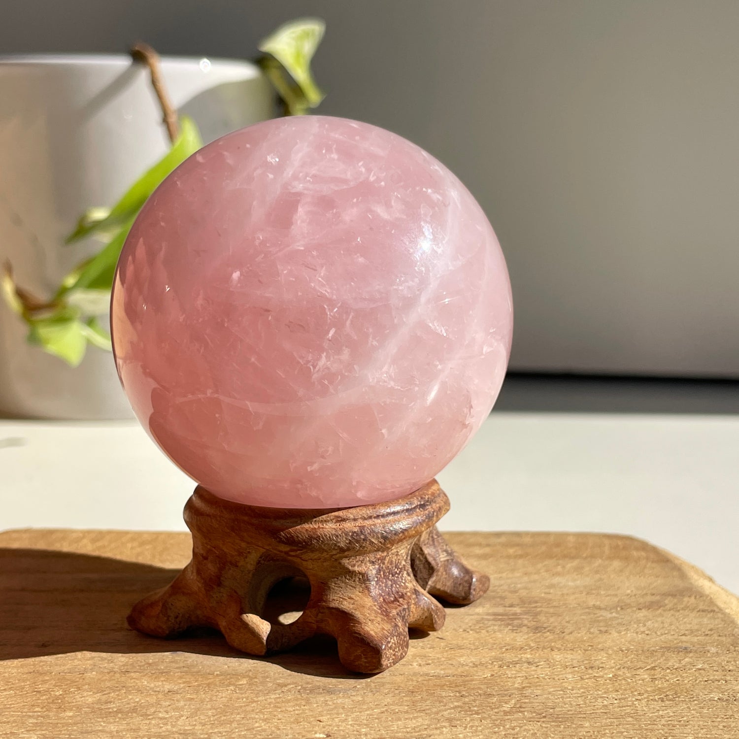 Rose Quartz Sphere 6.4cm