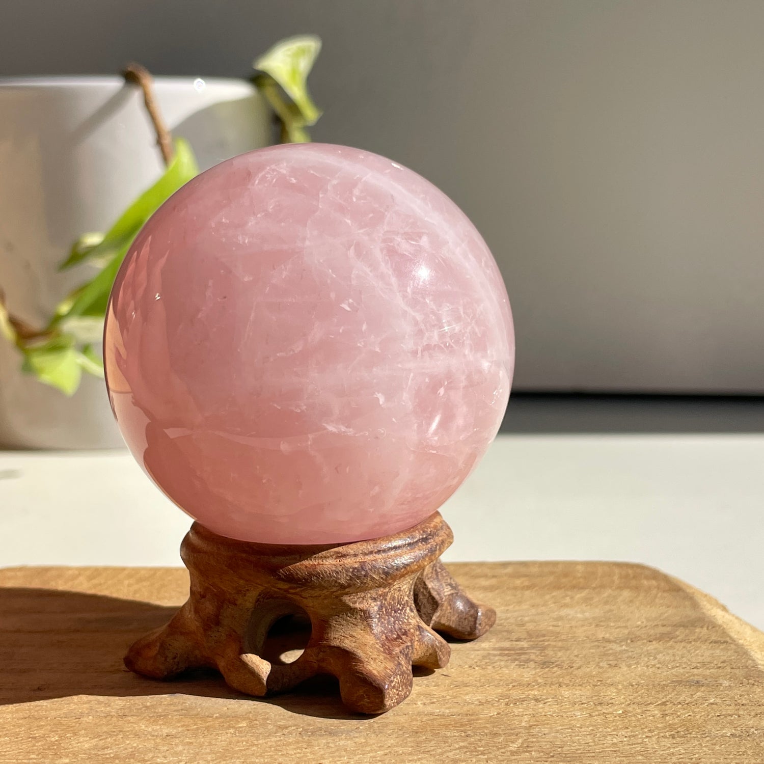 Rose Quartz Sphere 6.4cm