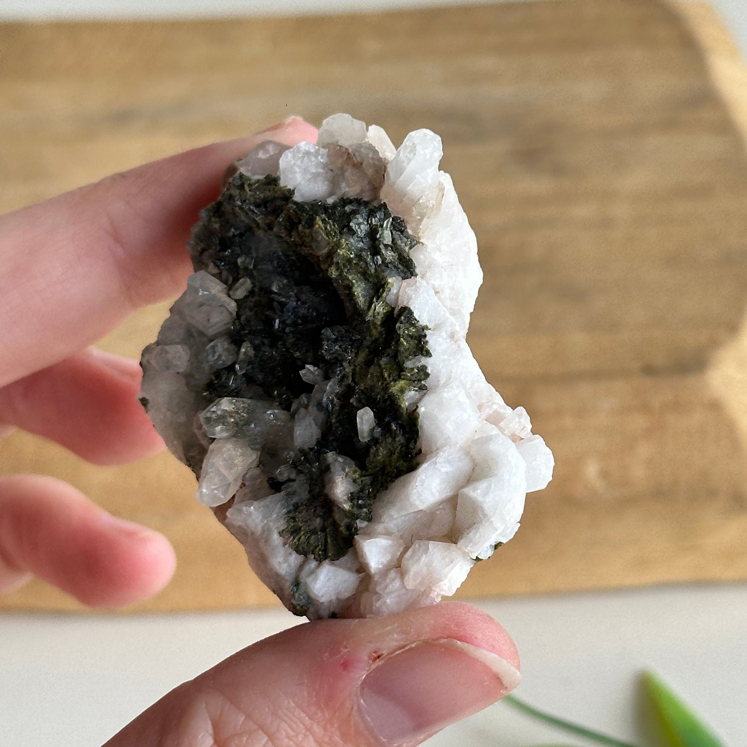Epidote & Quartz Cluster 42g